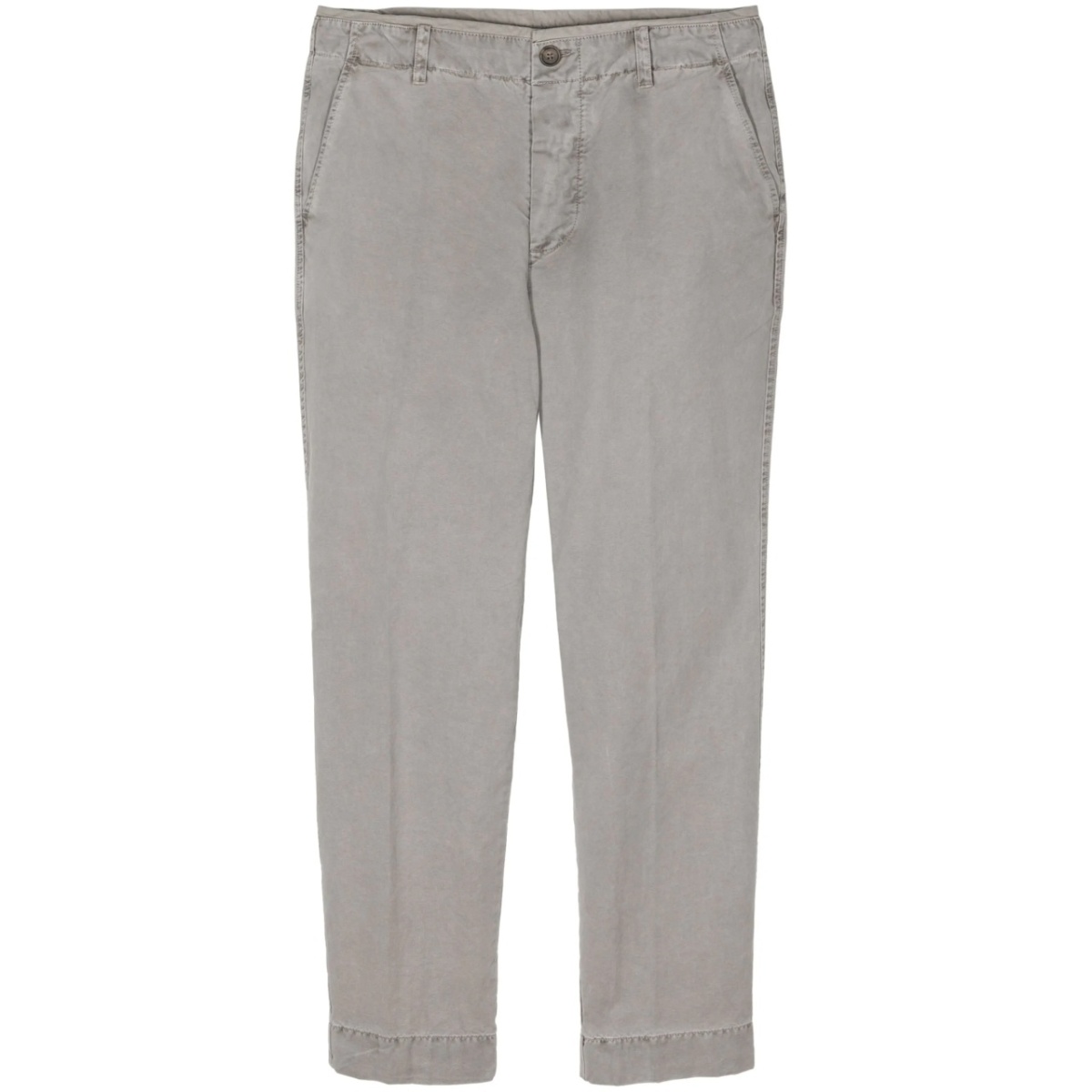 tapered-leg canvas trousers