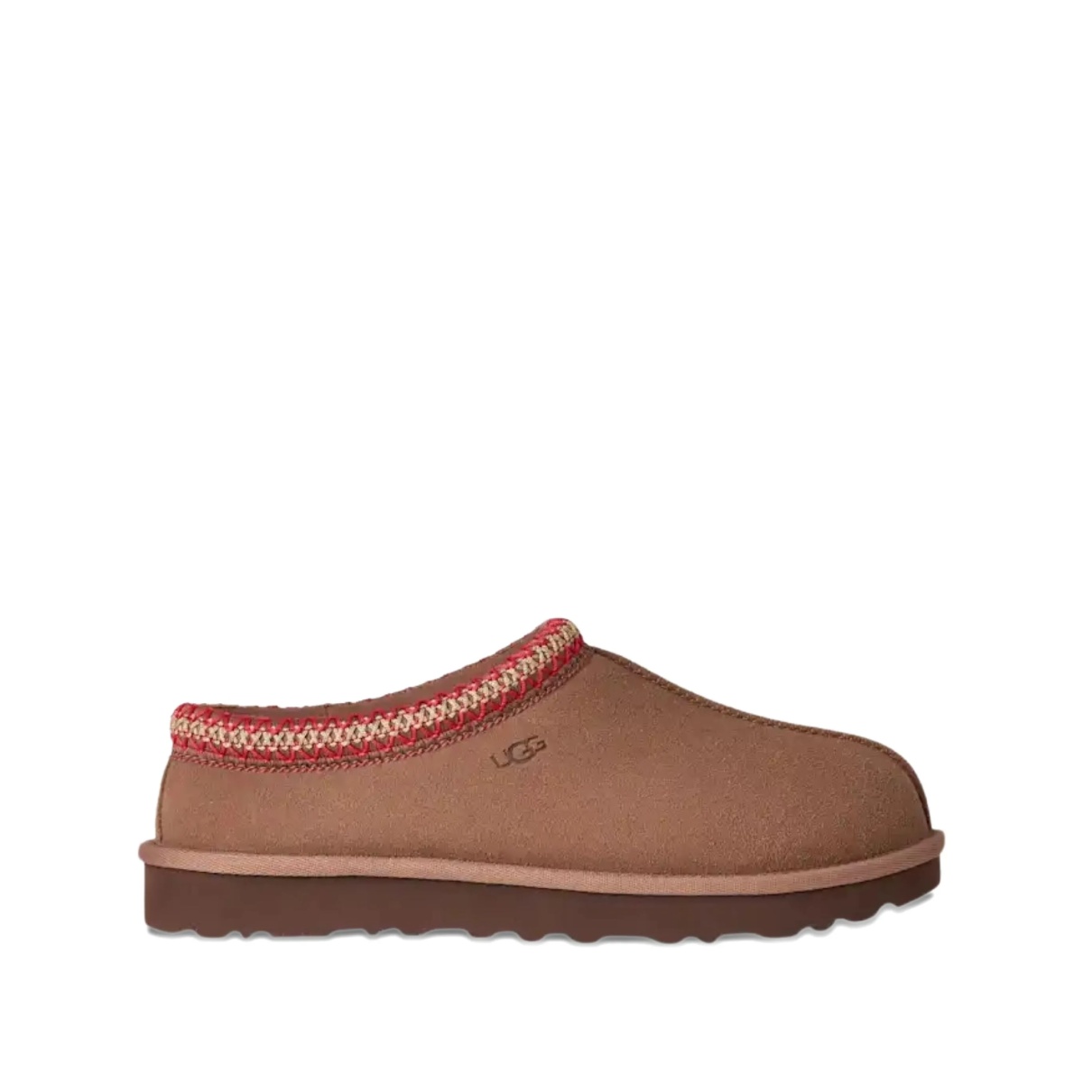 Tasman II braided-trim sheepskin slippers