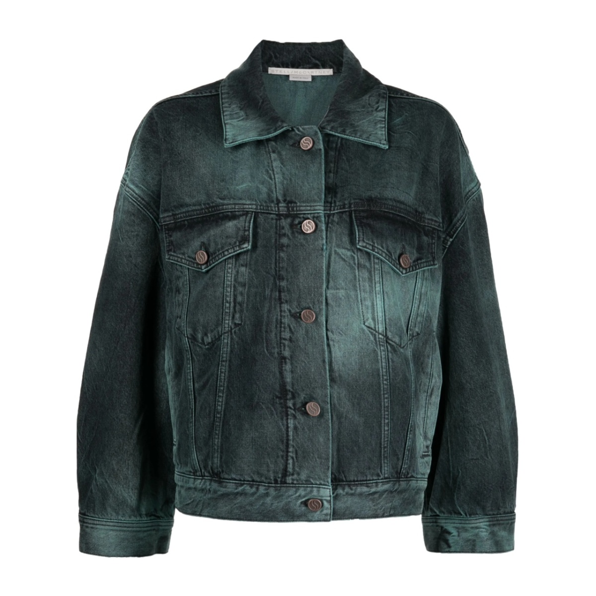 tie-dye oversized denim jacket