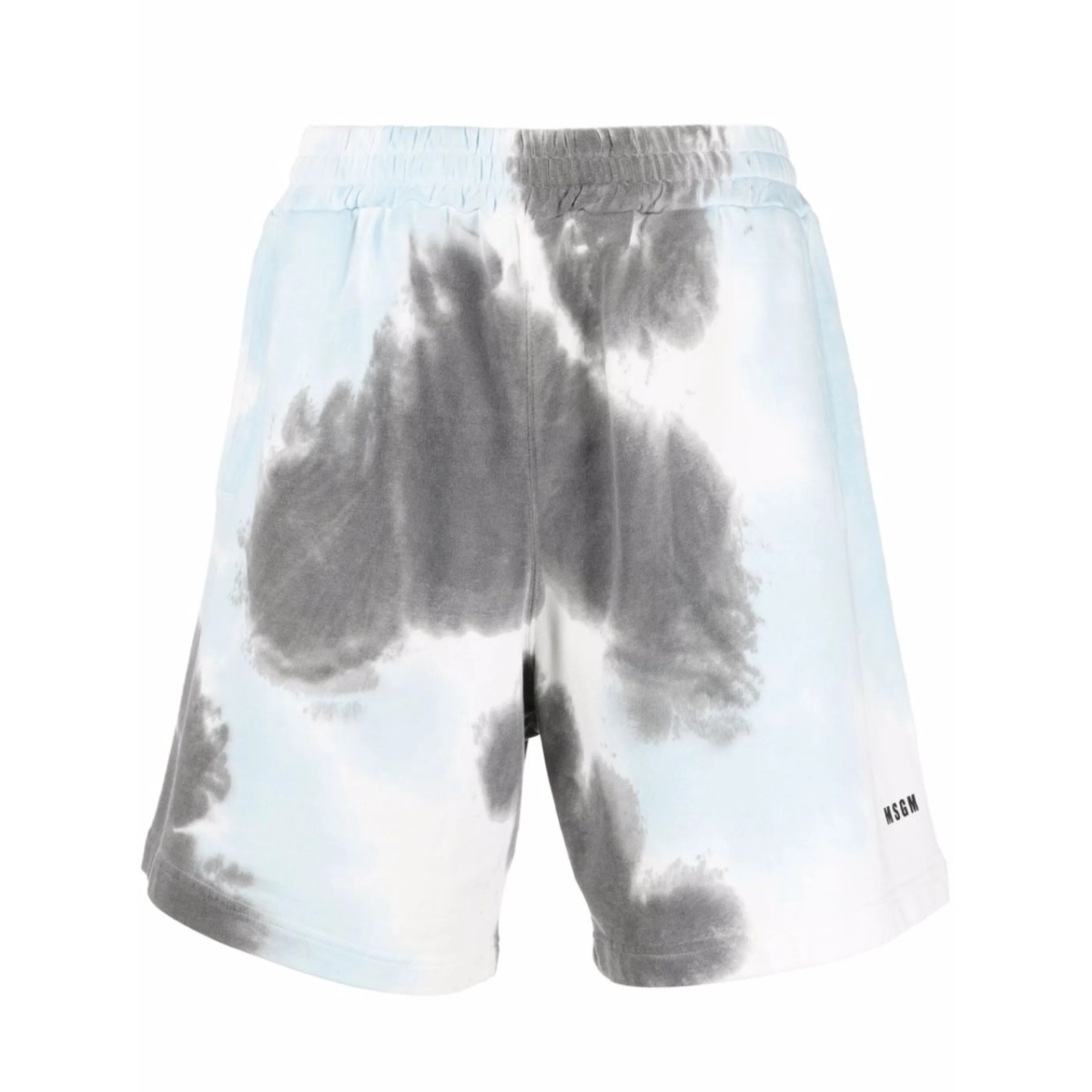 tie-dye print track shorts