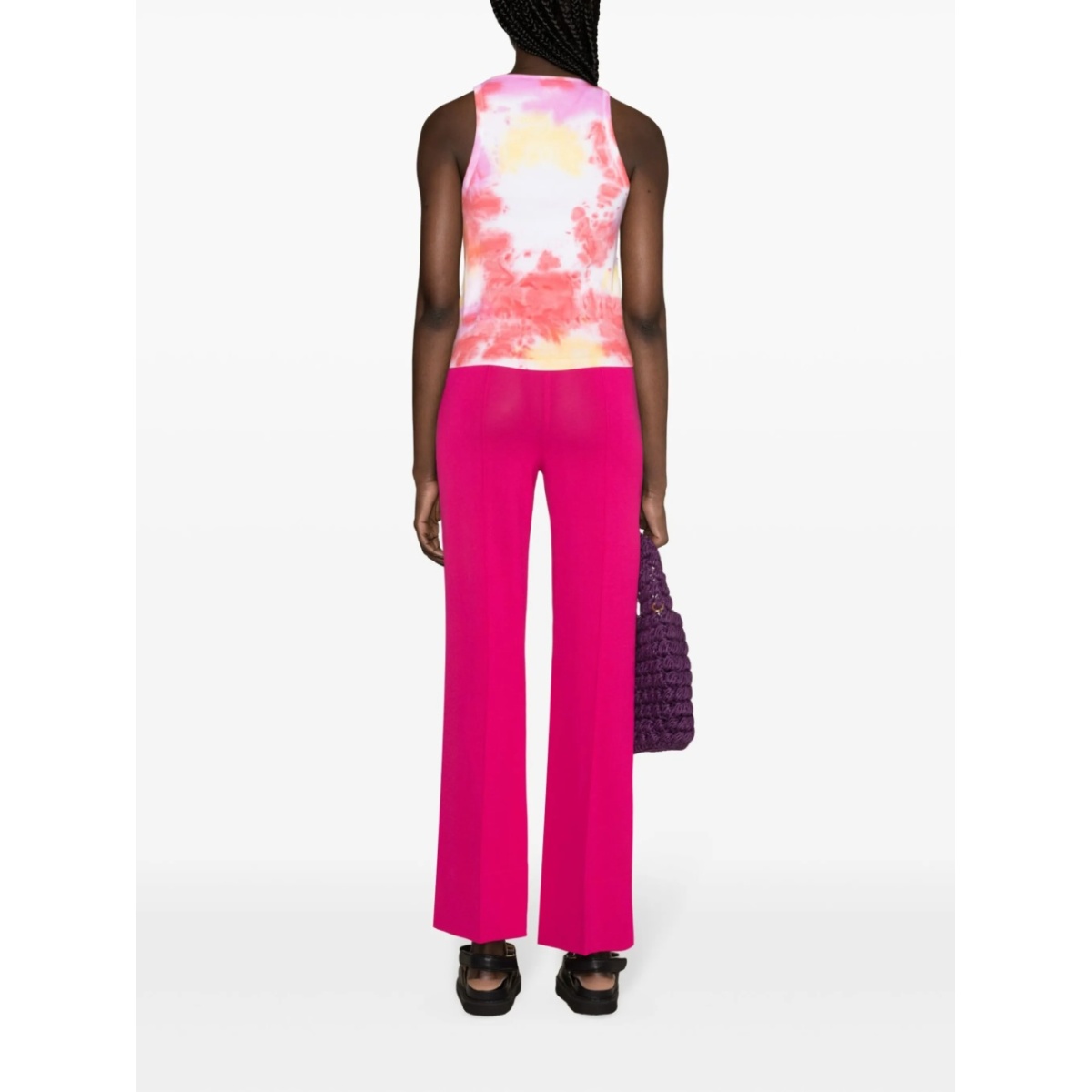 tie-dye ribbed tank top - Img 4
