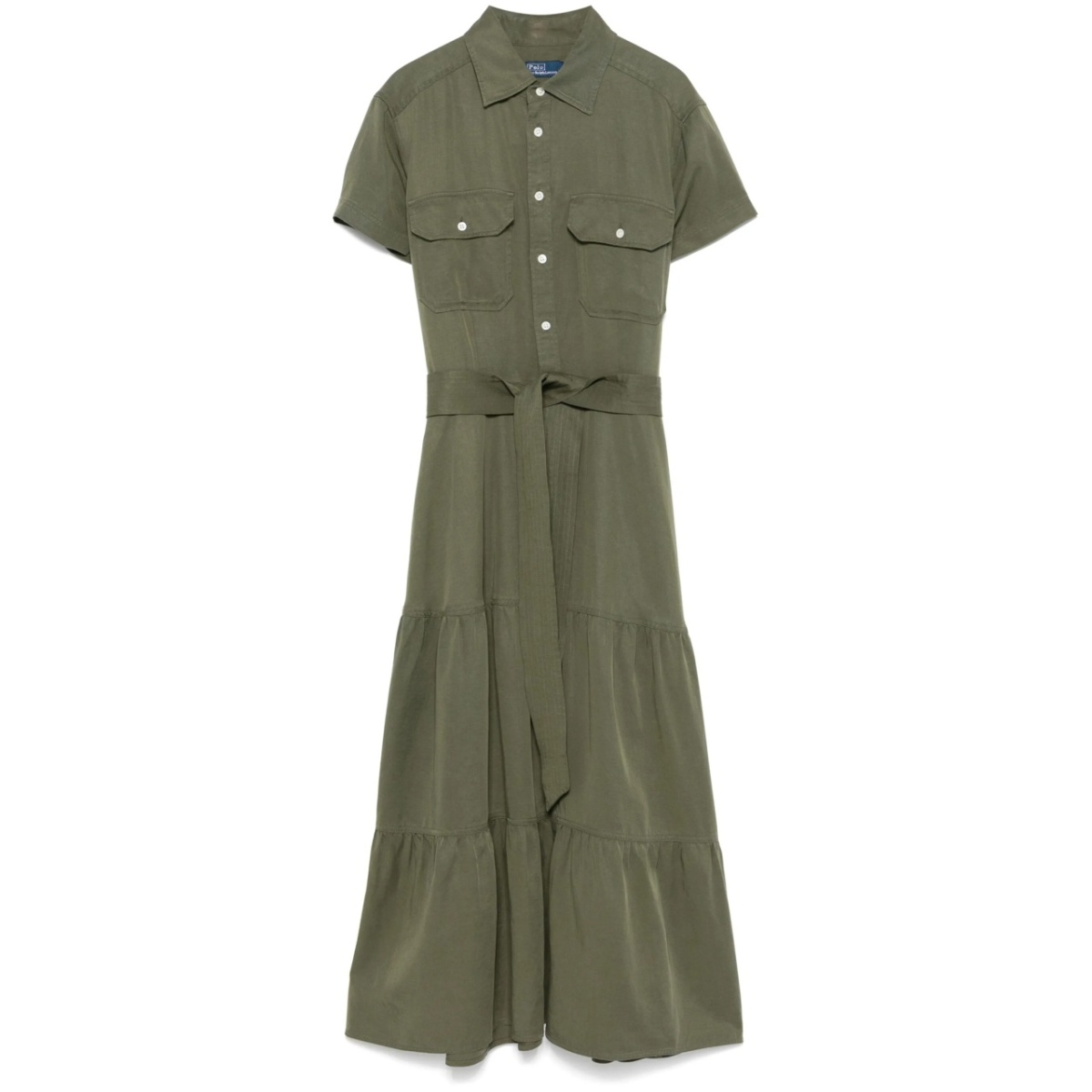 tiered midi dress