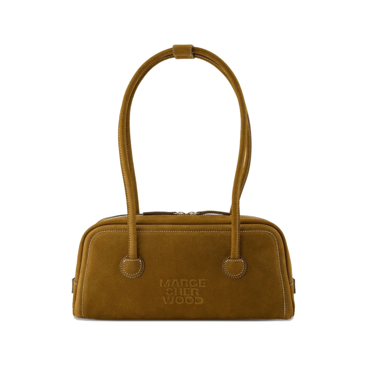 top-handle calfskin shoulder bag