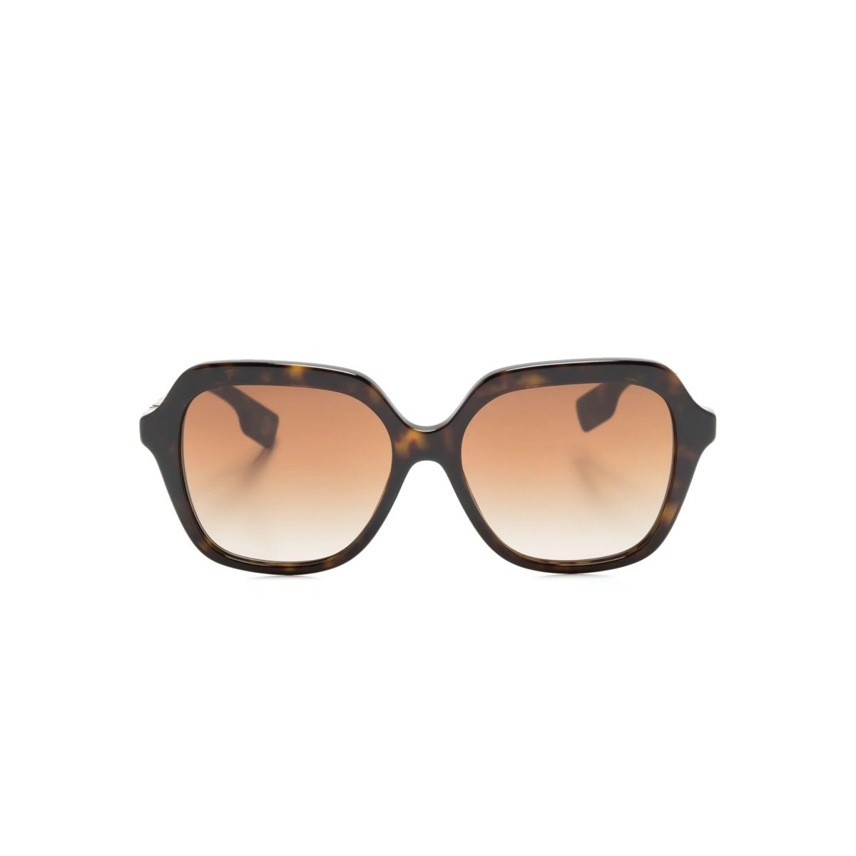 tortoiseshell oversized-frame sunglasses