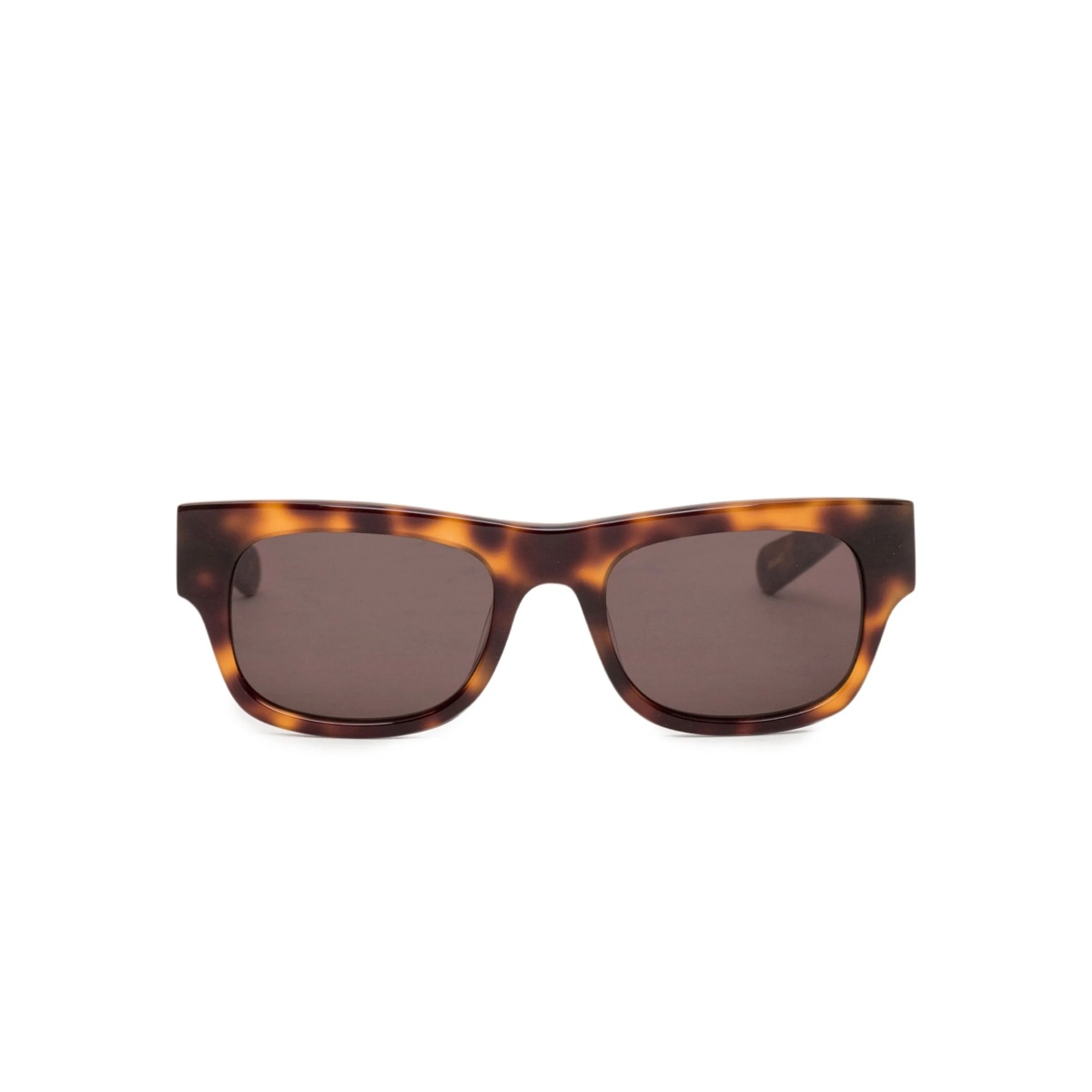 tortoiseshell rectangle-frame sunglasses