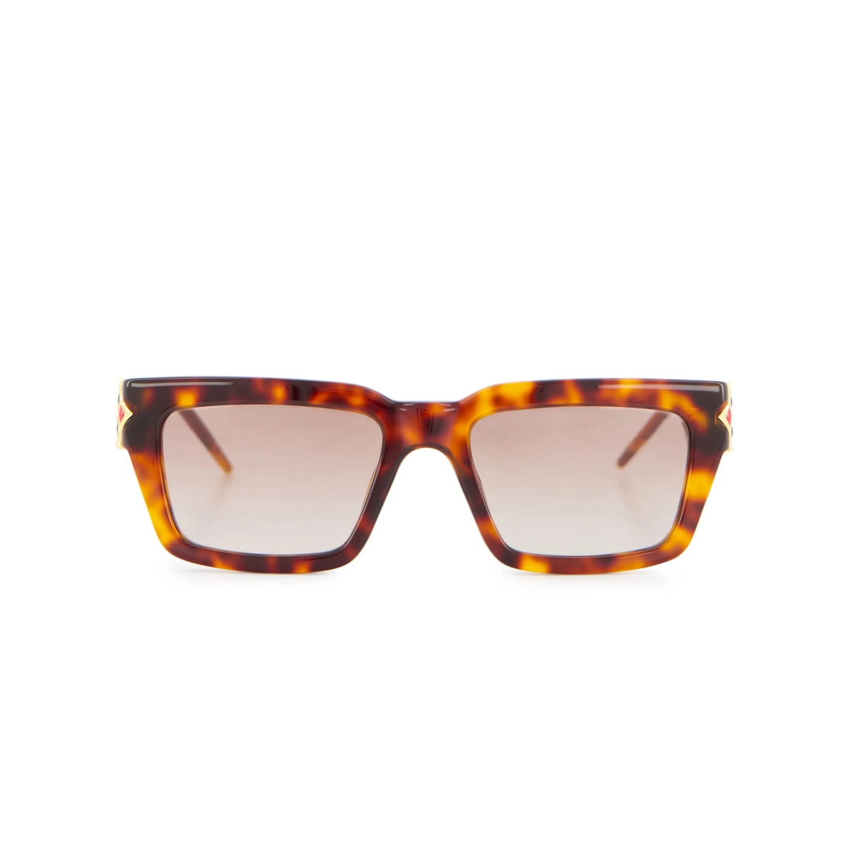 tortoiseshell square-frame sunglasses