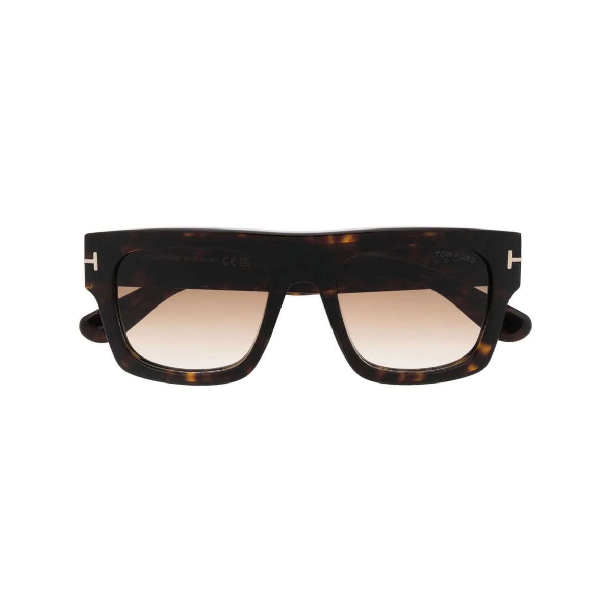 tortoiseshell square-frame sunglasses