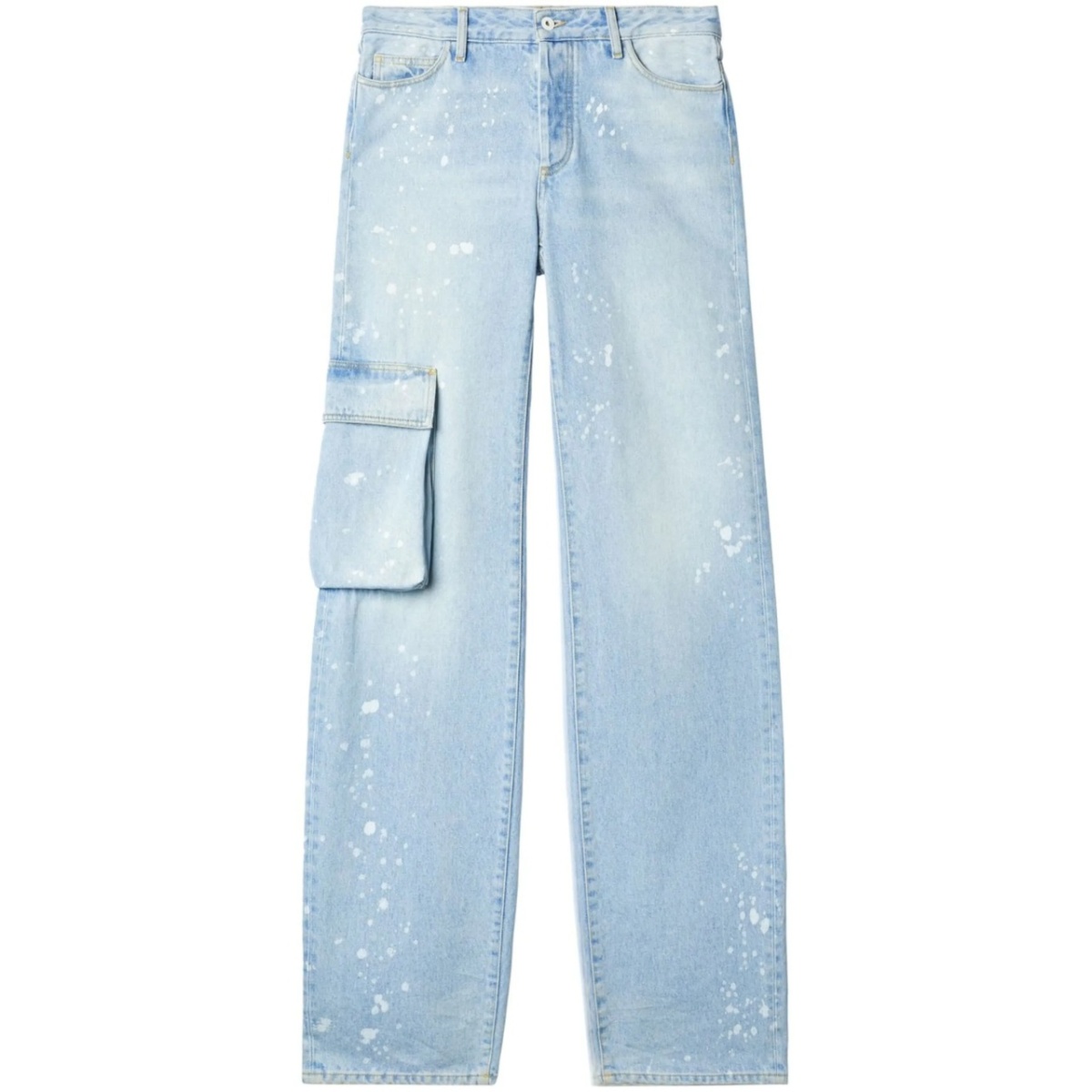 Toybox Painted wide-leg jeans