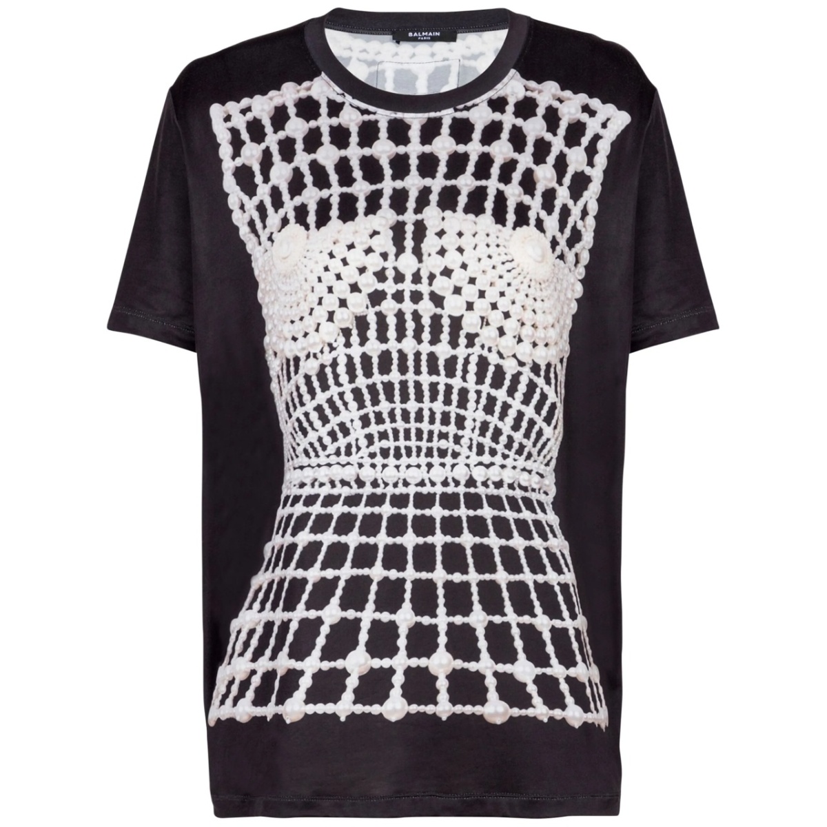 trompe l'oeil-print T-shirt