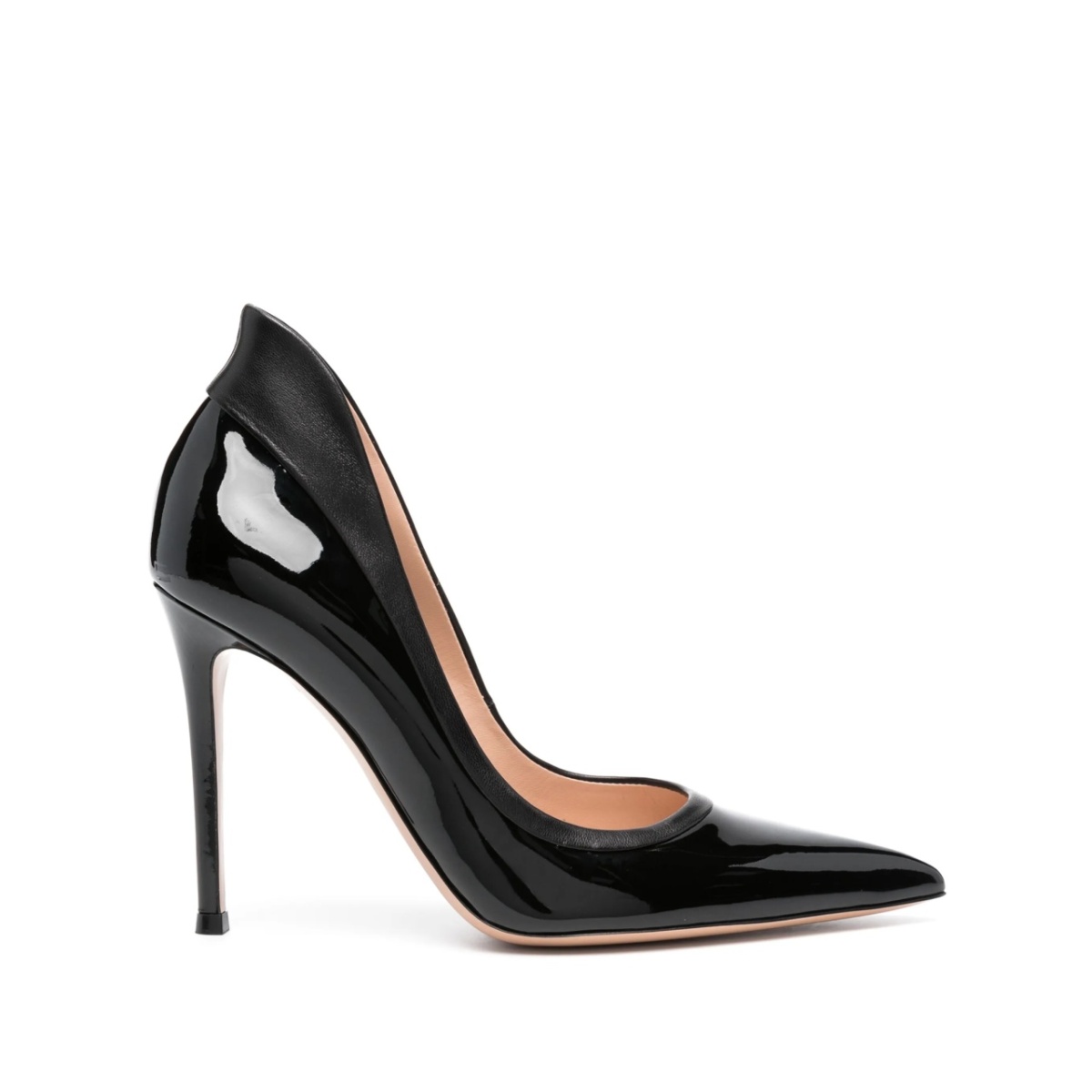 Tuxedo 100mm leather pumps