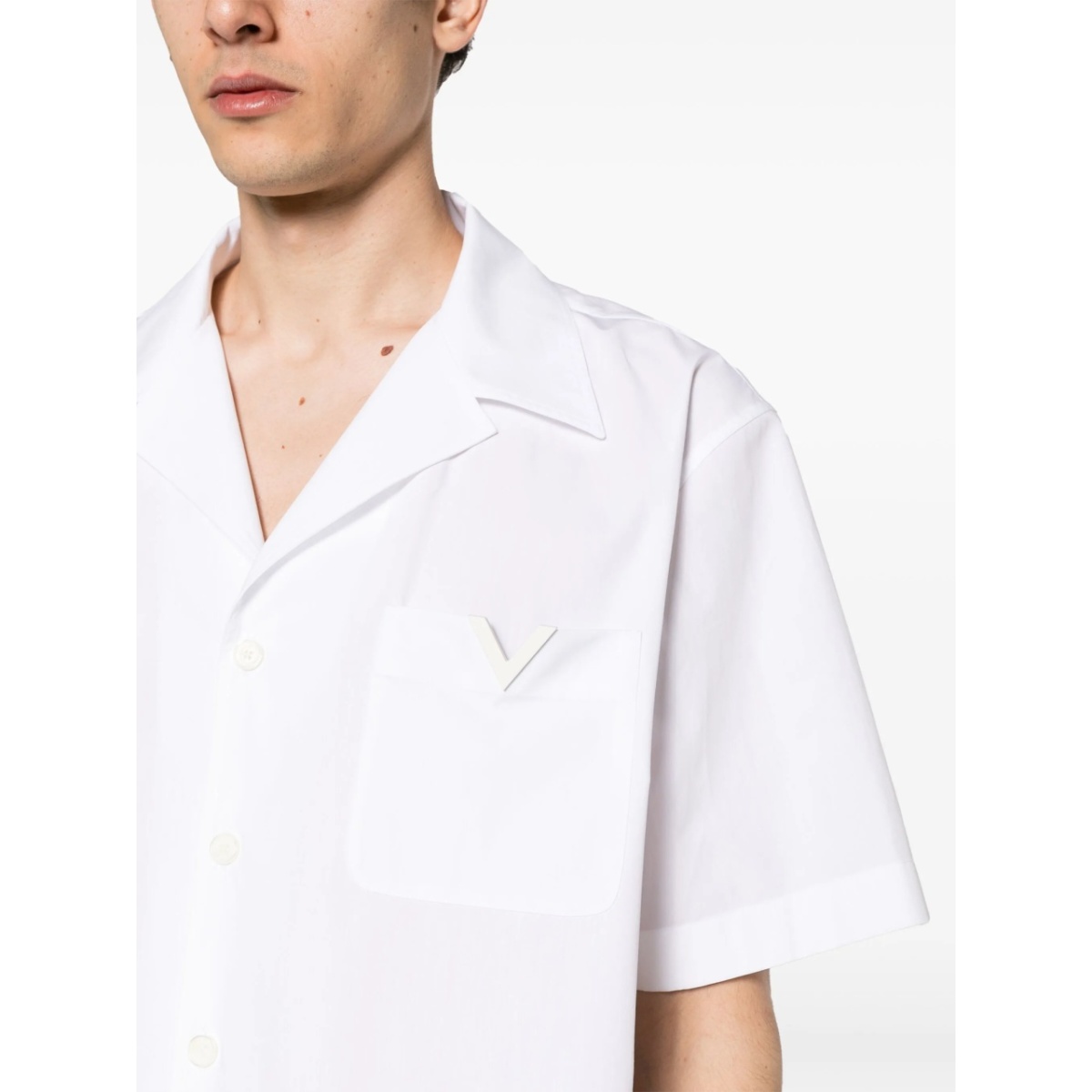 V-logo cotton shirt - Img 5