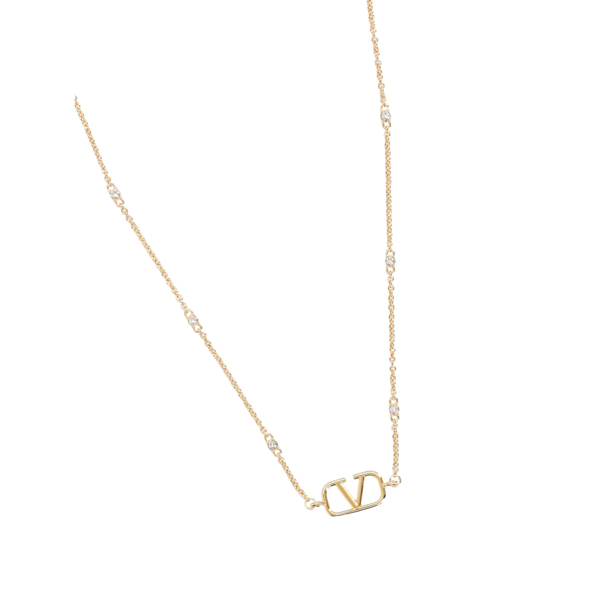 V-logo pendant necklace - Img 2