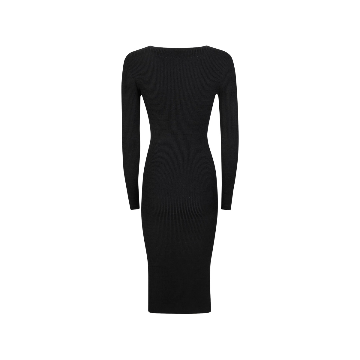 V-neck button midi dress - Img 2