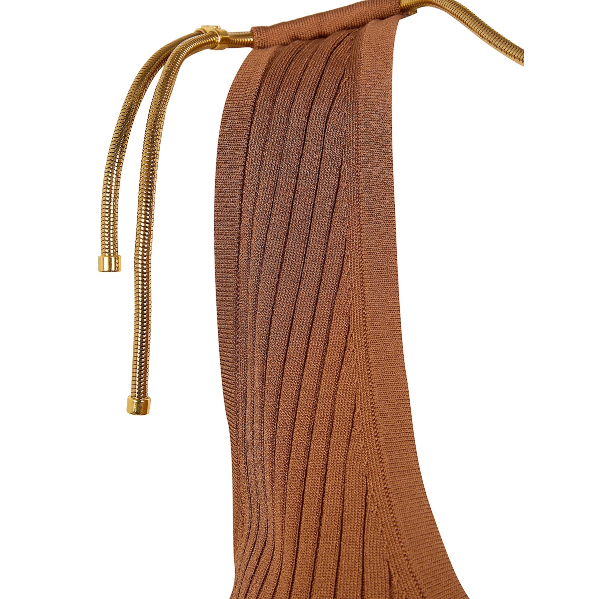 V-neck ribbed dress - Img 3