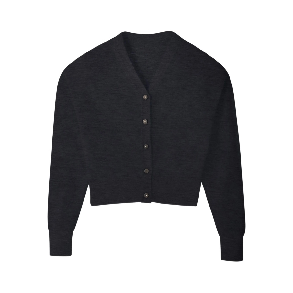 V-neck wool cardigan