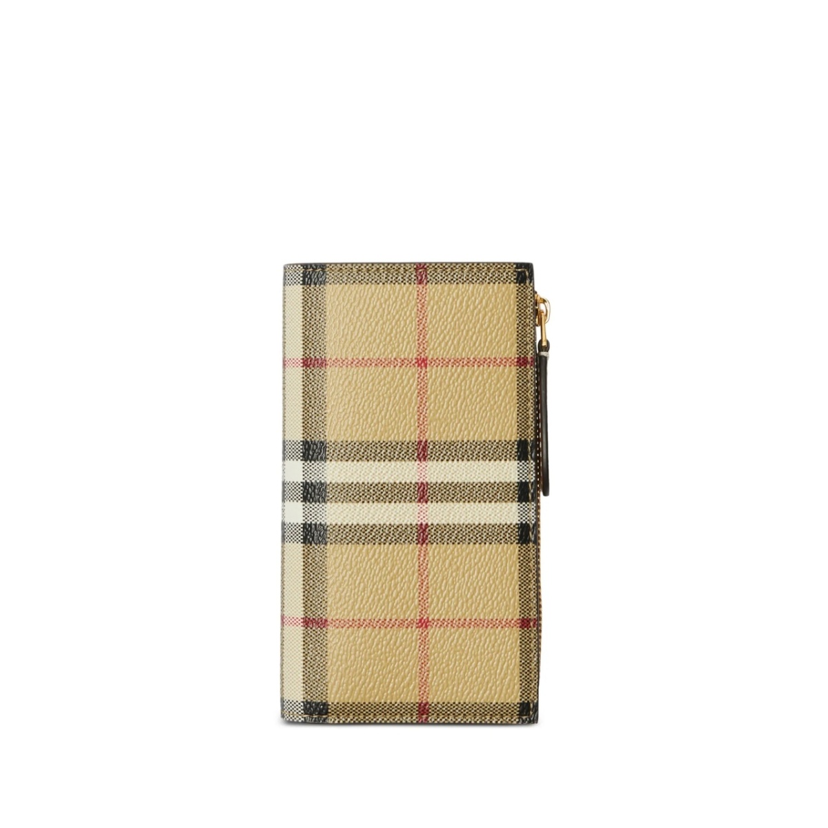 Vintage Check-pattern bi-fold wallet
