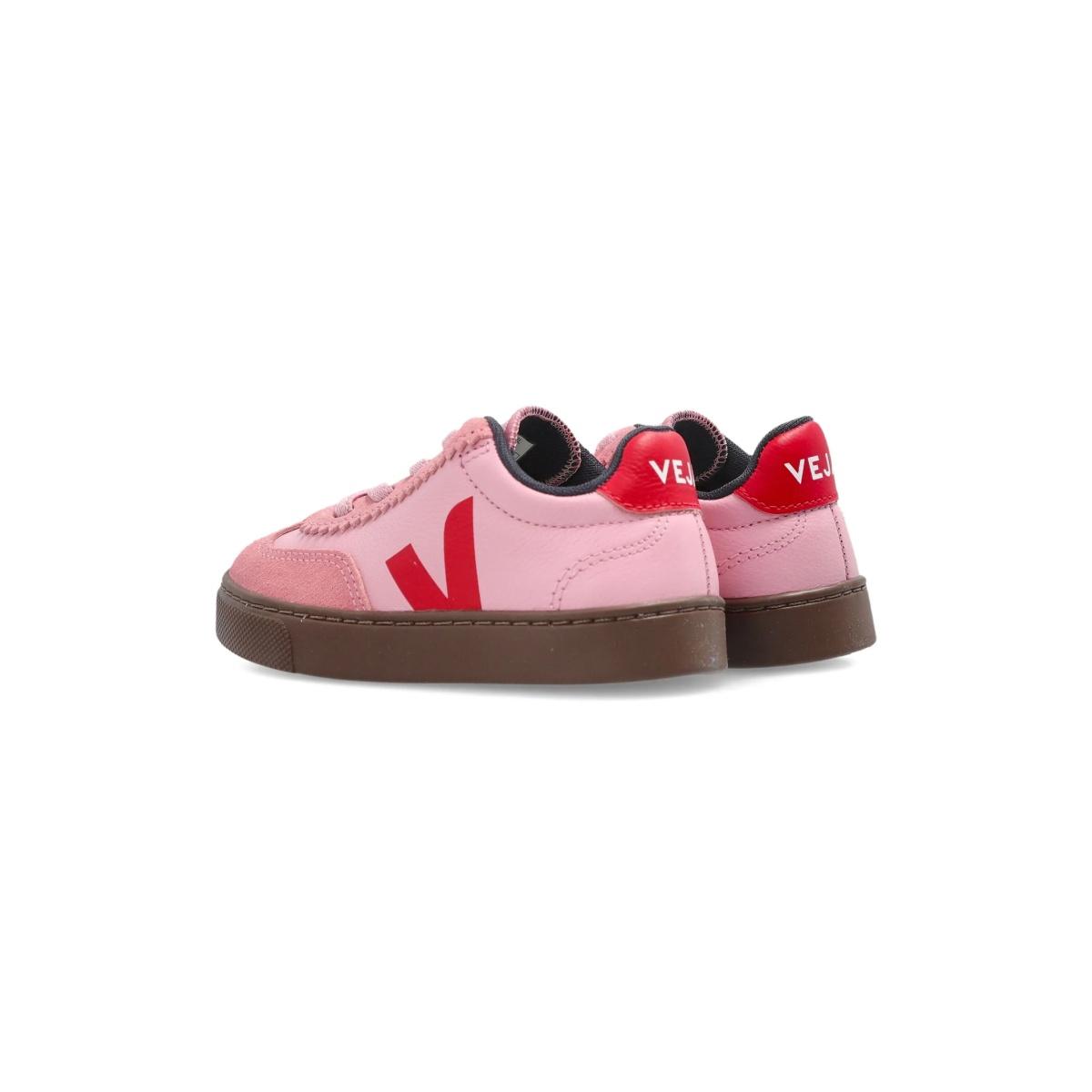 Volley leather V-logo sneakers - Img 3