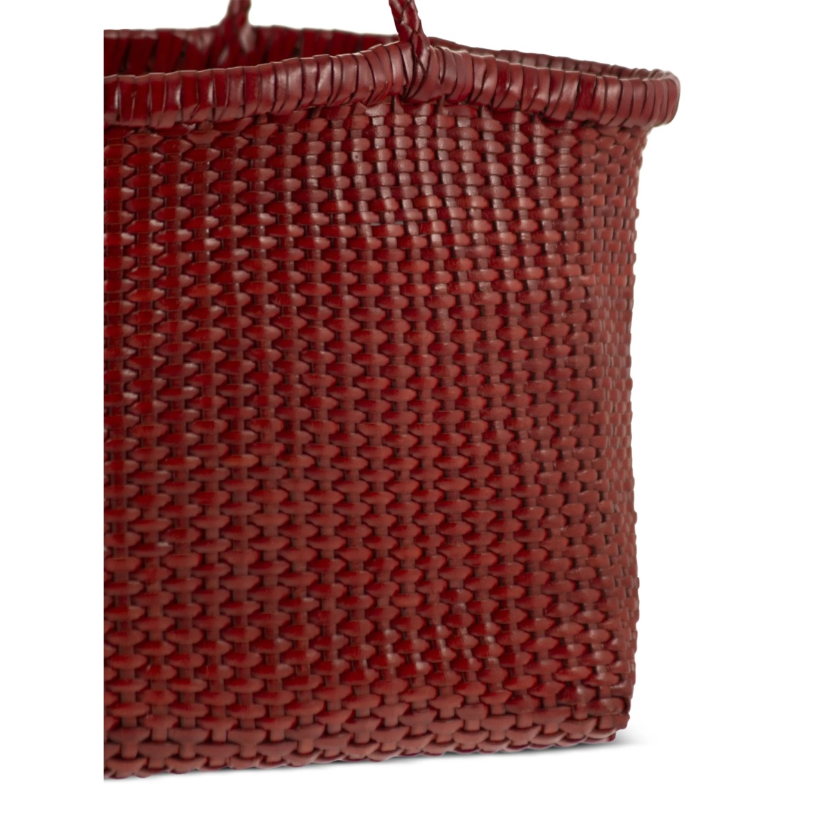 Weave braided-handle leather shoulder bag - Img 5