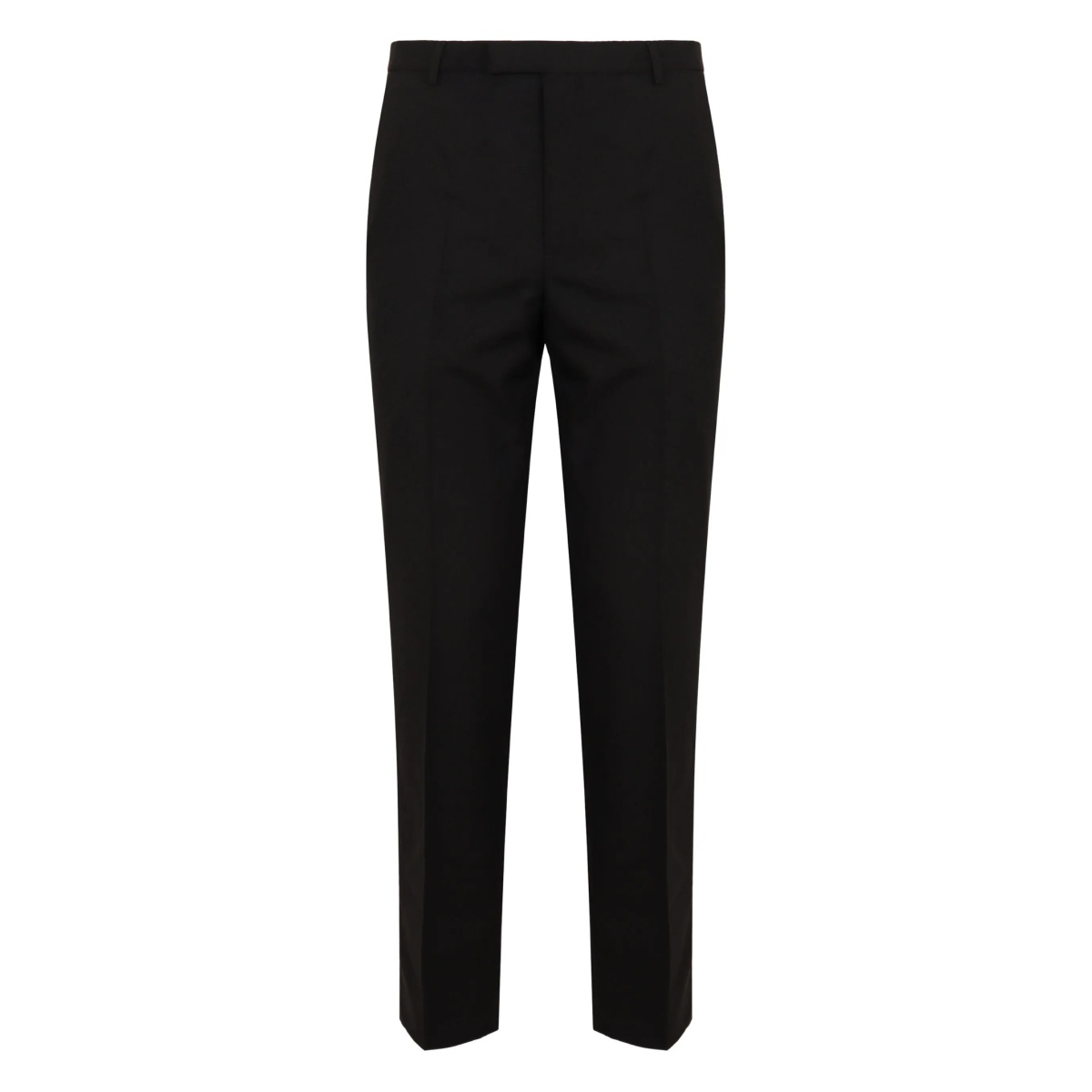 welt-pocket wool trousers