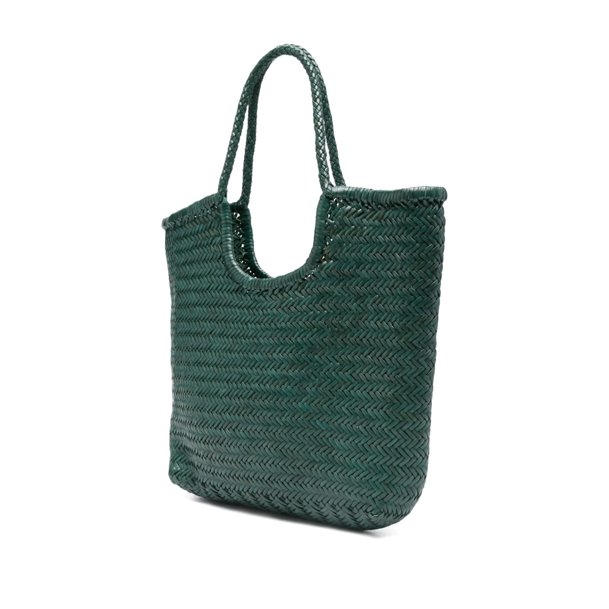 woven leather tote bag - Img 3