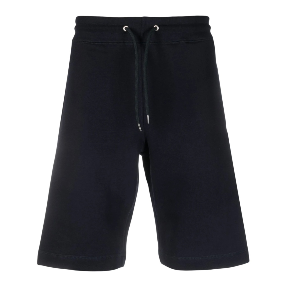 Zebra-patch organic-cotton track shorts