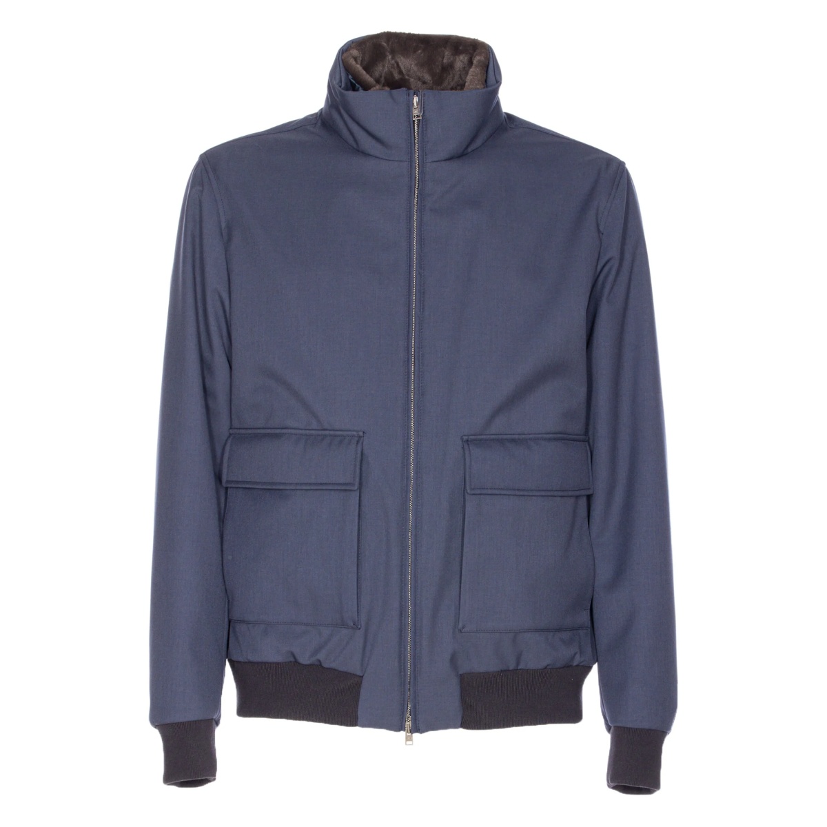 zip-up bomber jacket
