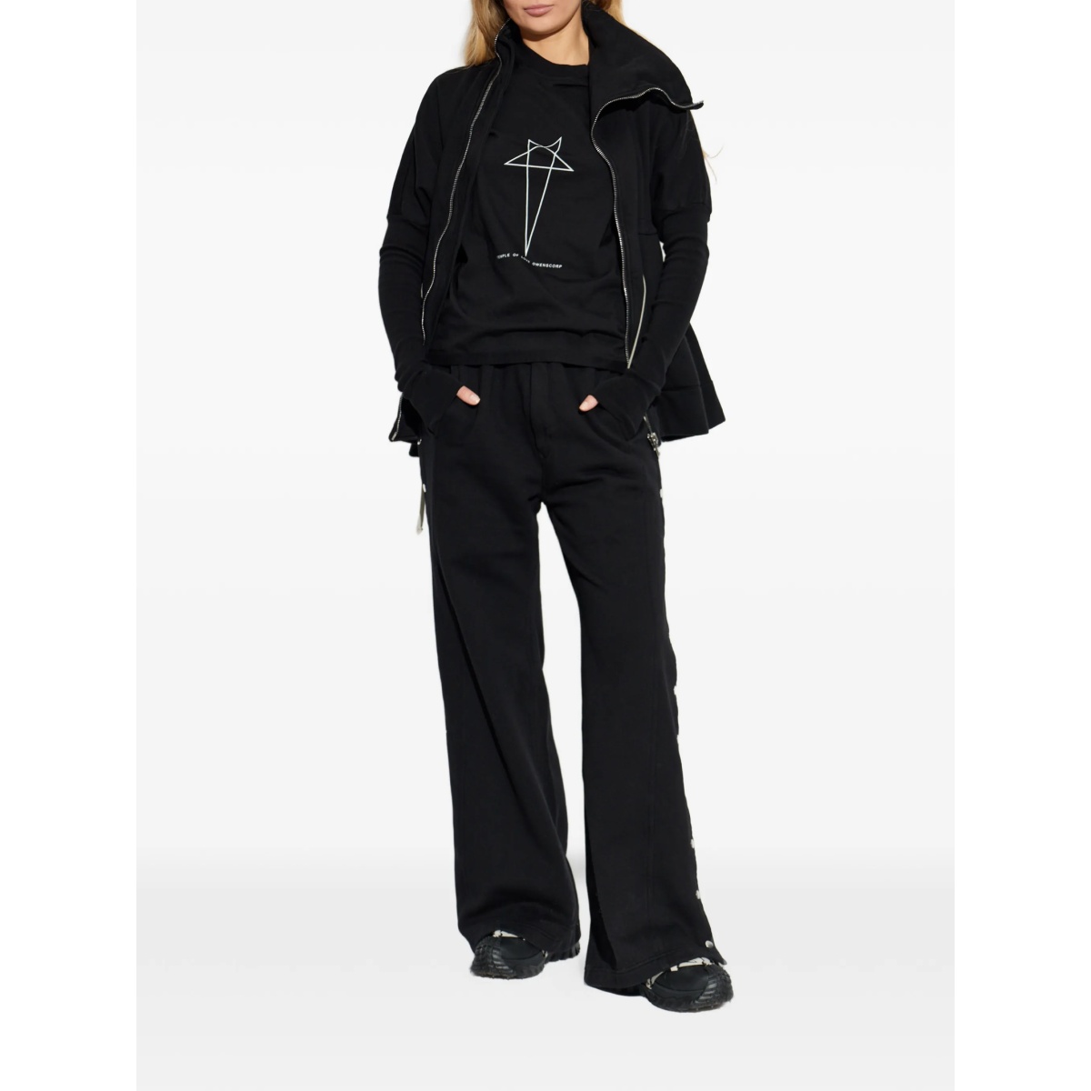 zip-up funnel-neck sweater - Img 2