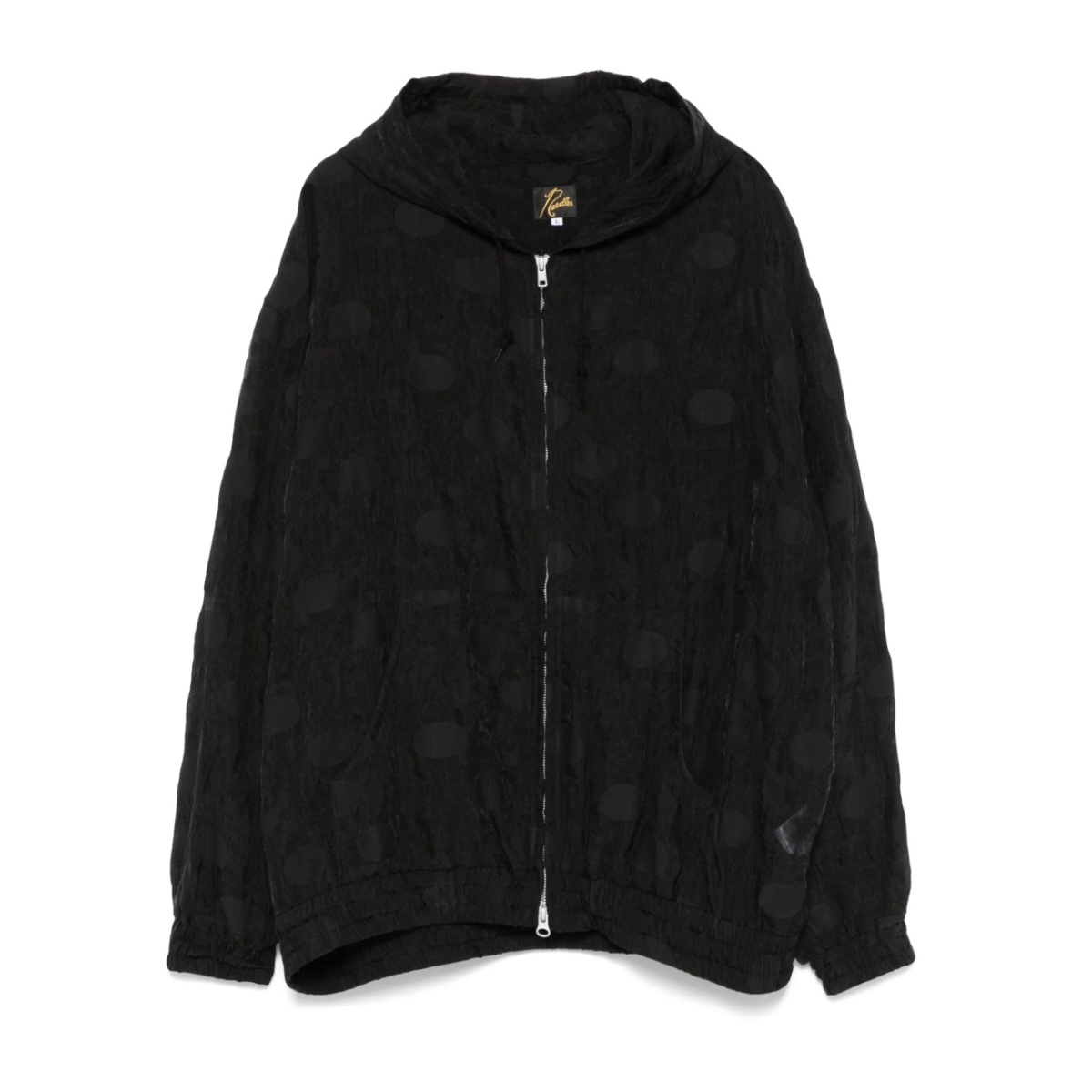 zip-up hooded jacket