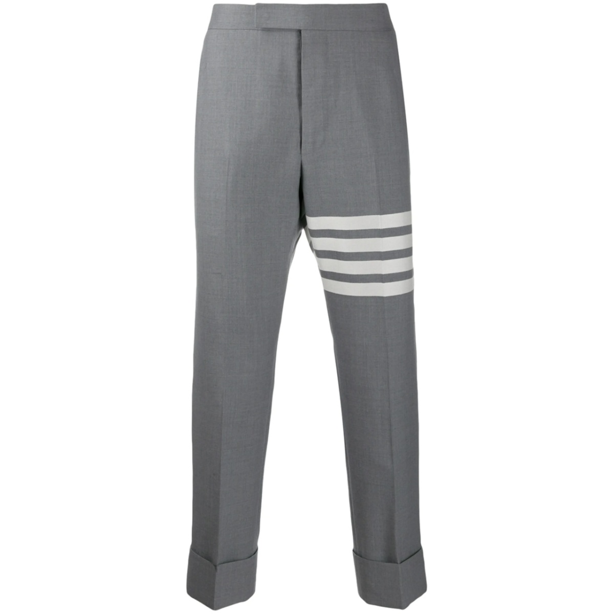 4-Bar plain weave suiting trousers