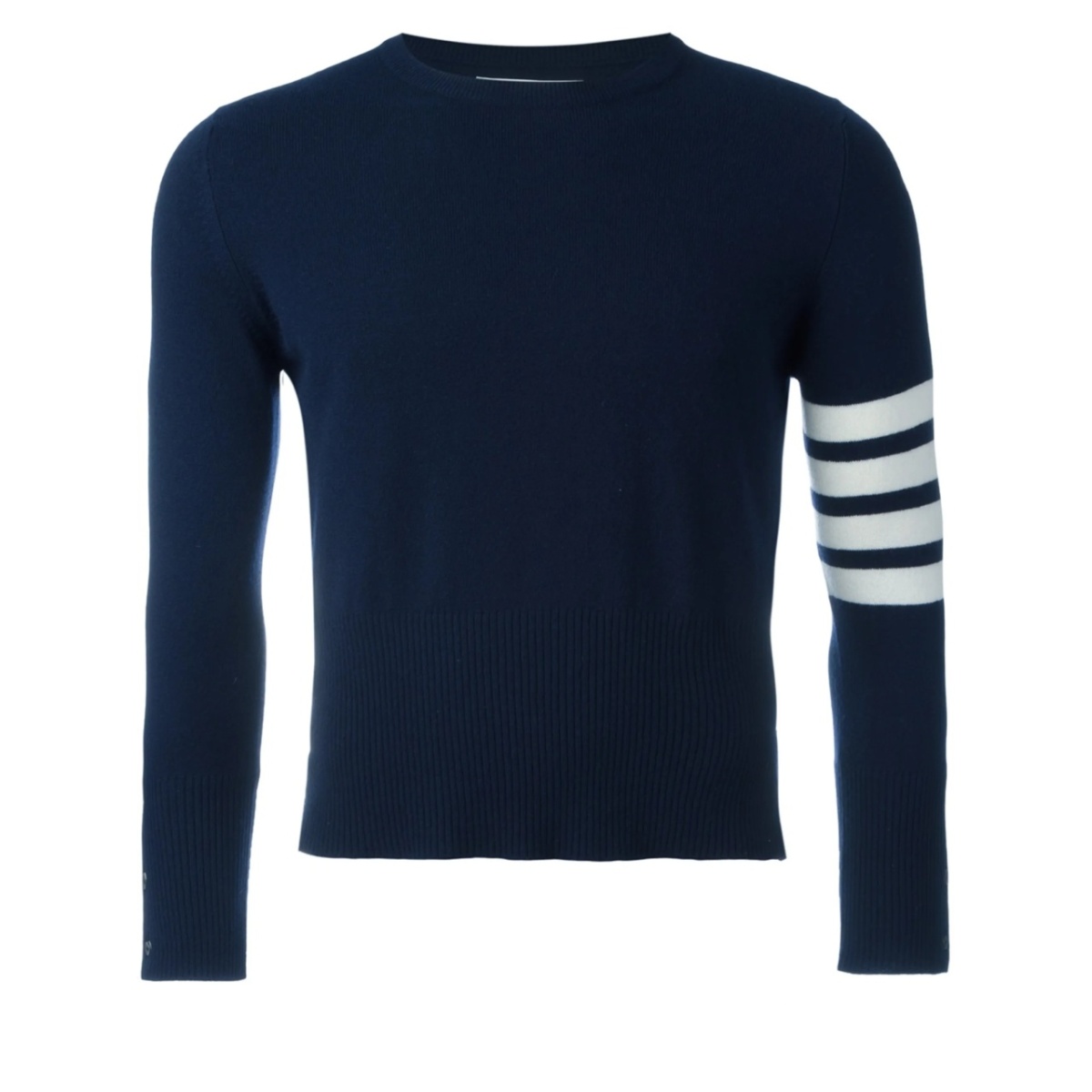 4-Bar Short Cashmere Pullover