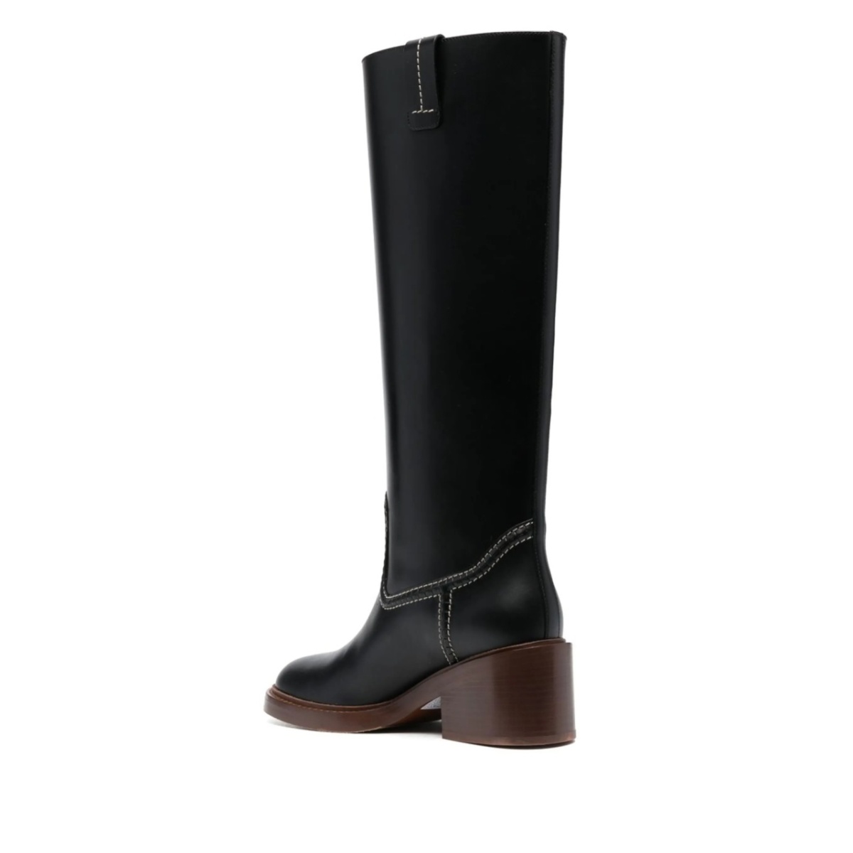 60mm heeled leather boots - Img 3