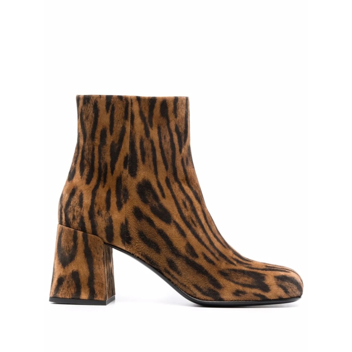 80mm leopard-print ankle boots