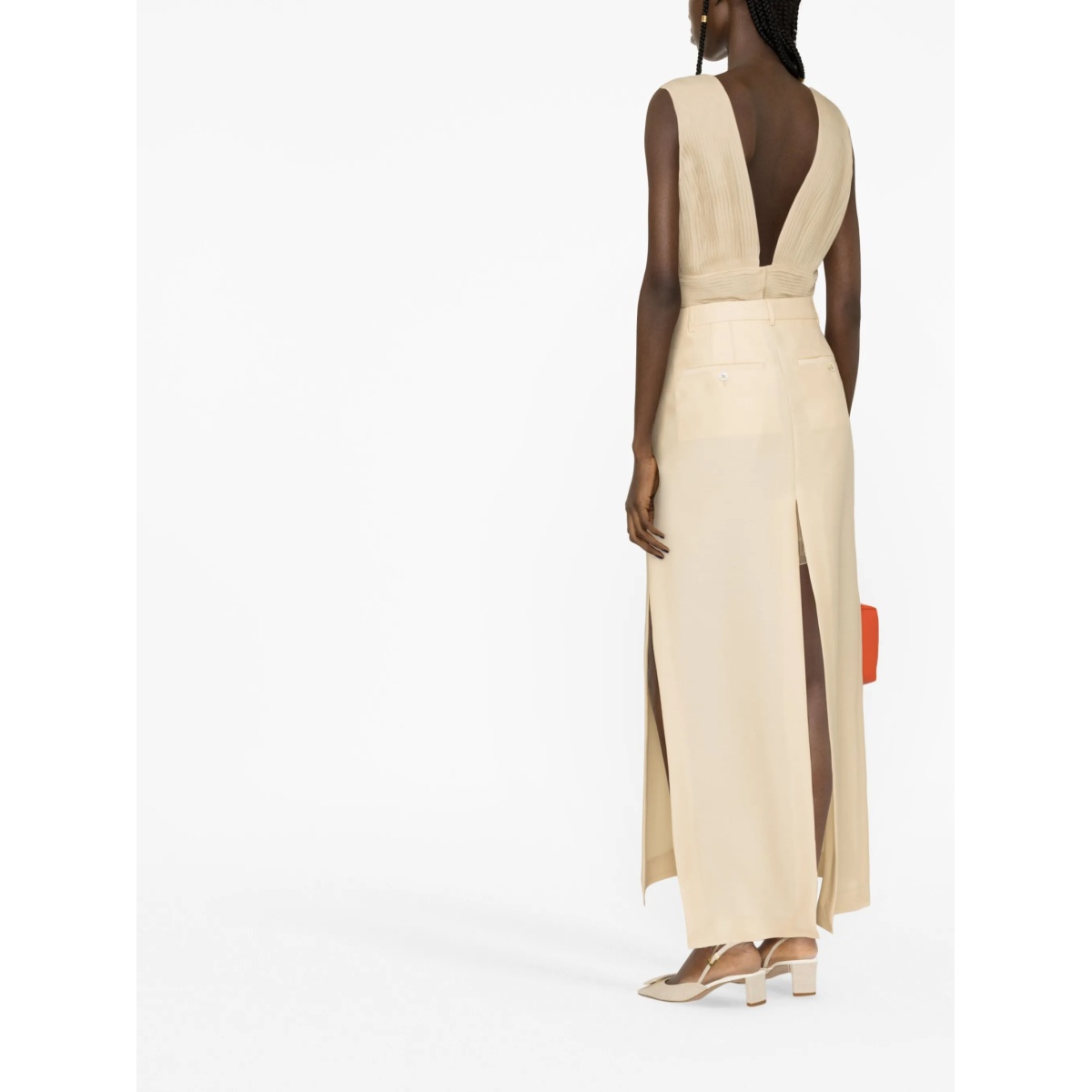 A-line slit maxi skirt - Img 4