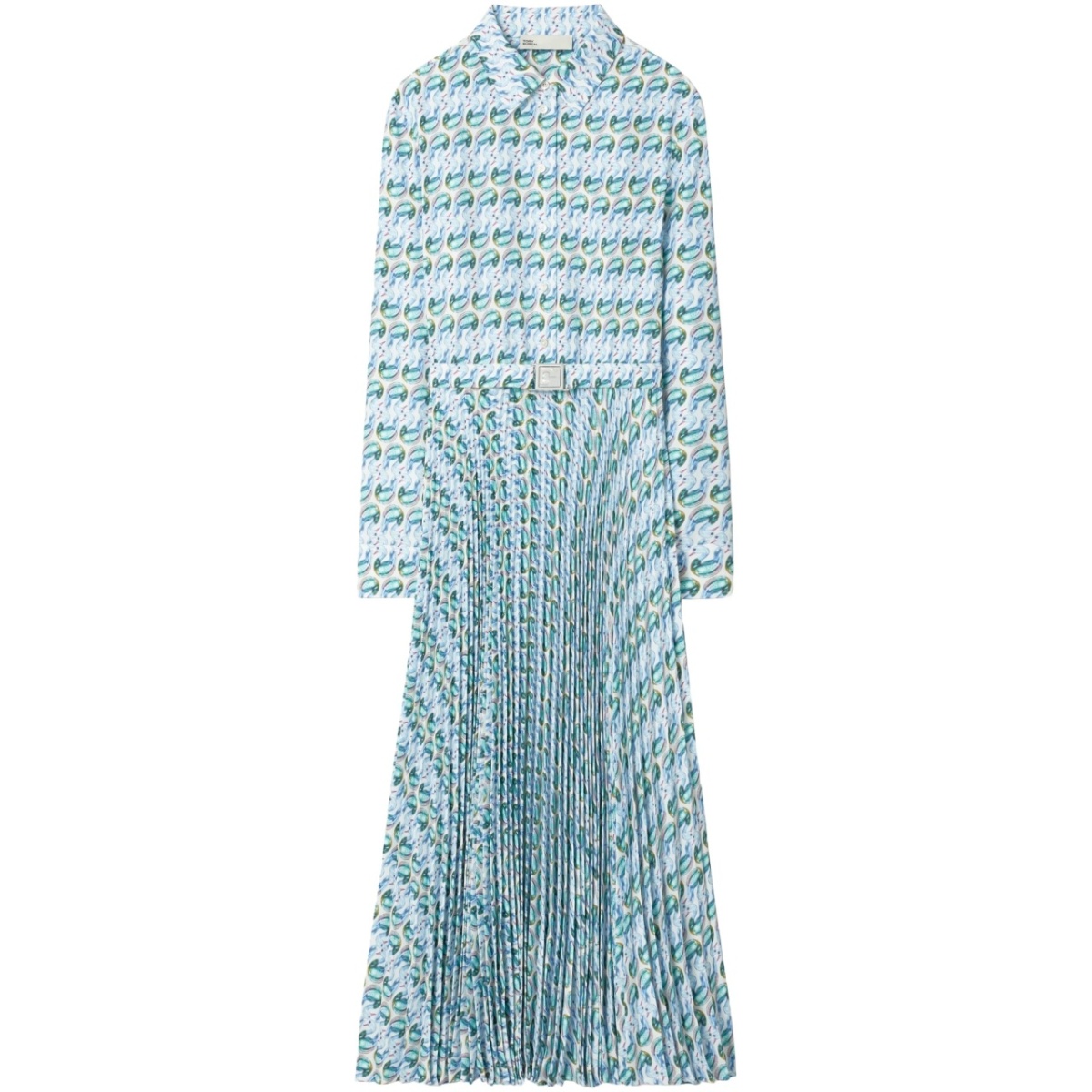 abstract-pattern print midi skirt