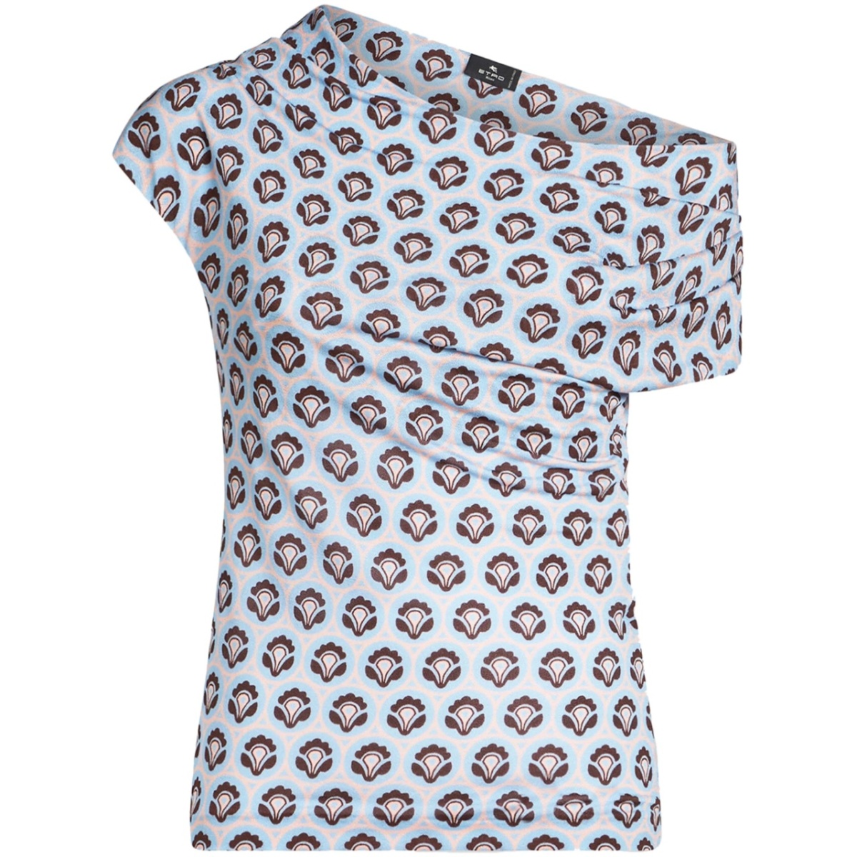 abstract-print asymmetric top