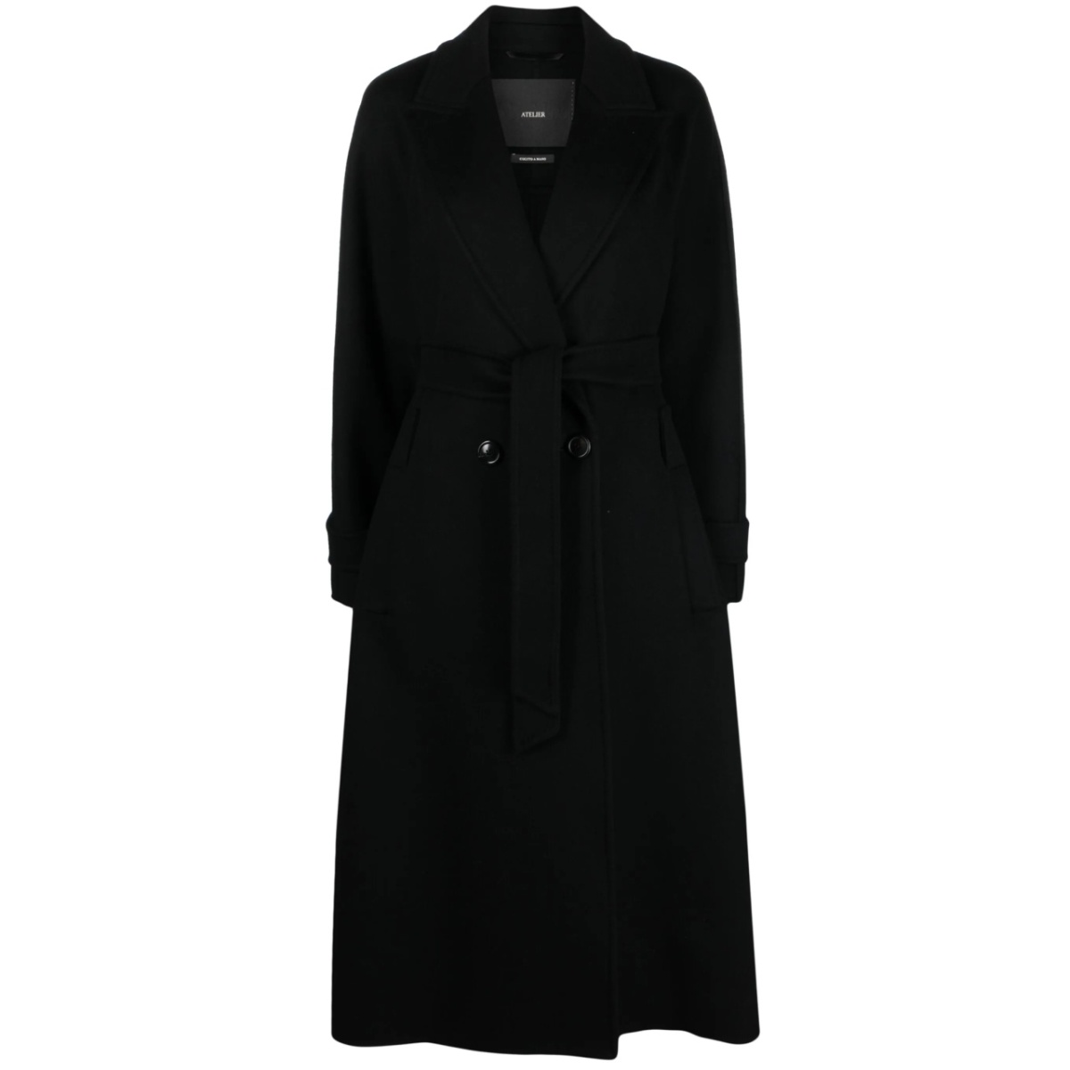 Adda double-breasted cashmere coat
