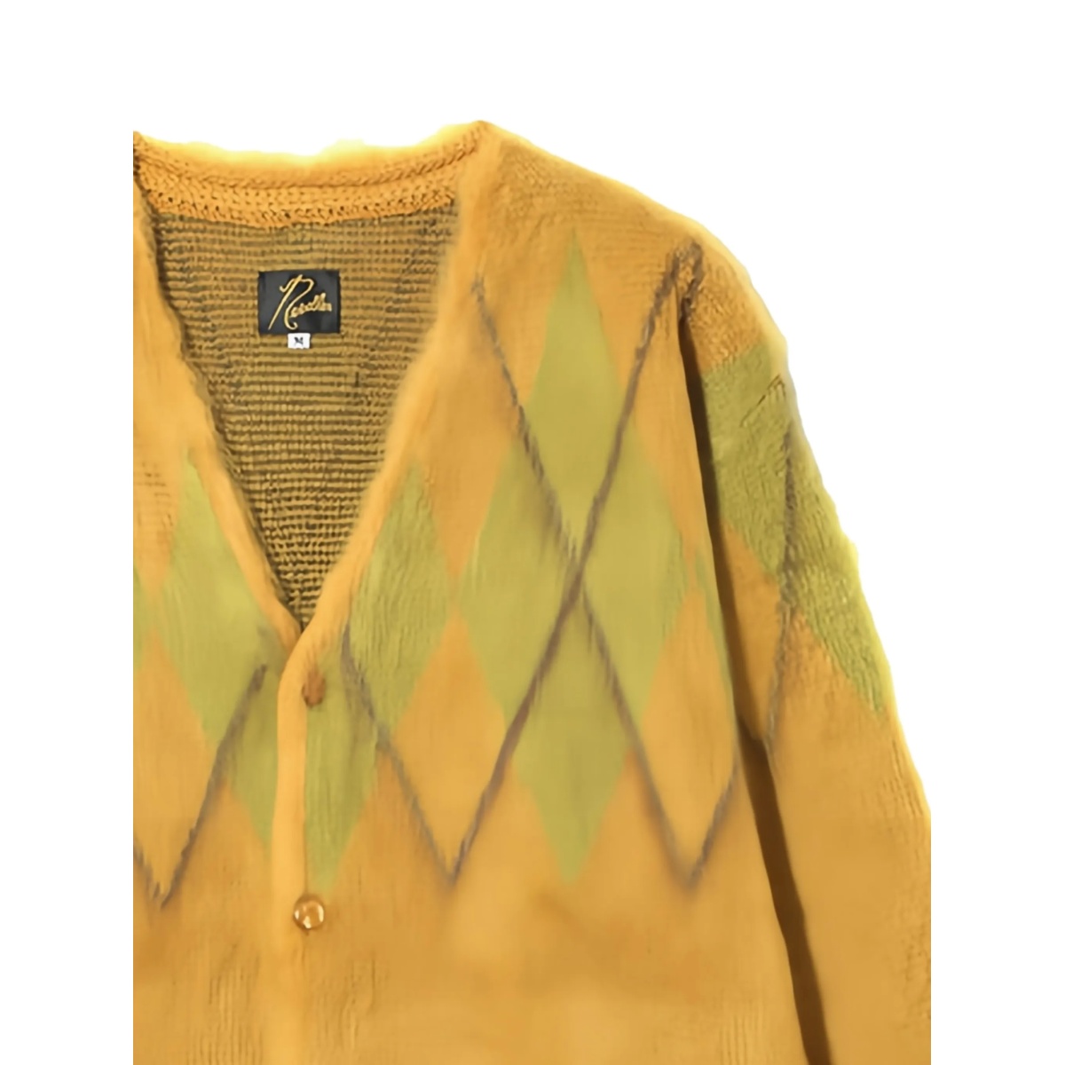argyle buttoned cardigan - Img 2