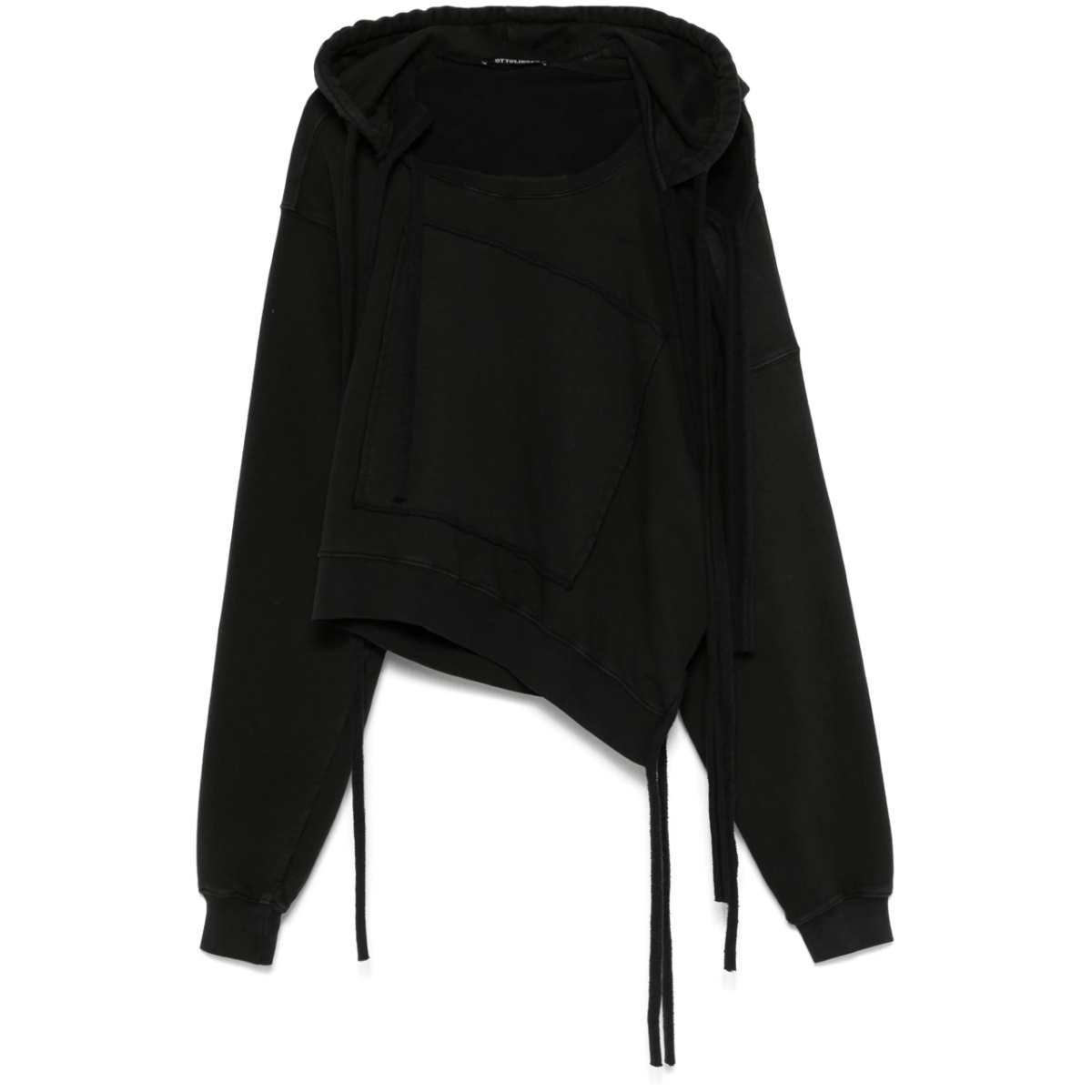 asymmetric-design hoodie