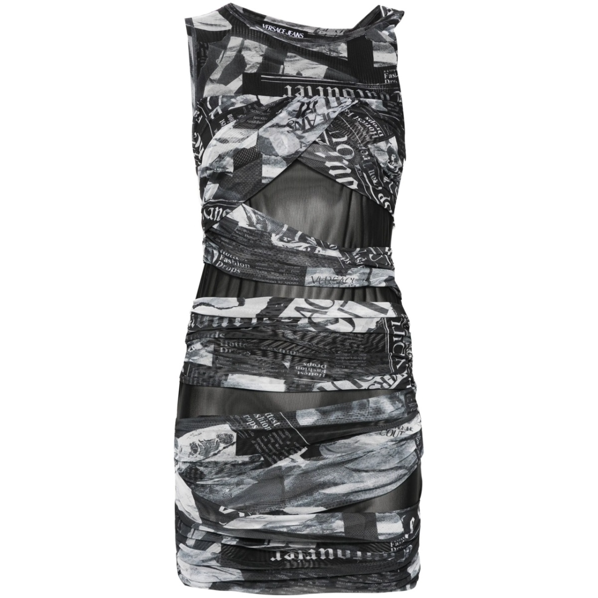 asymmetric draped dress