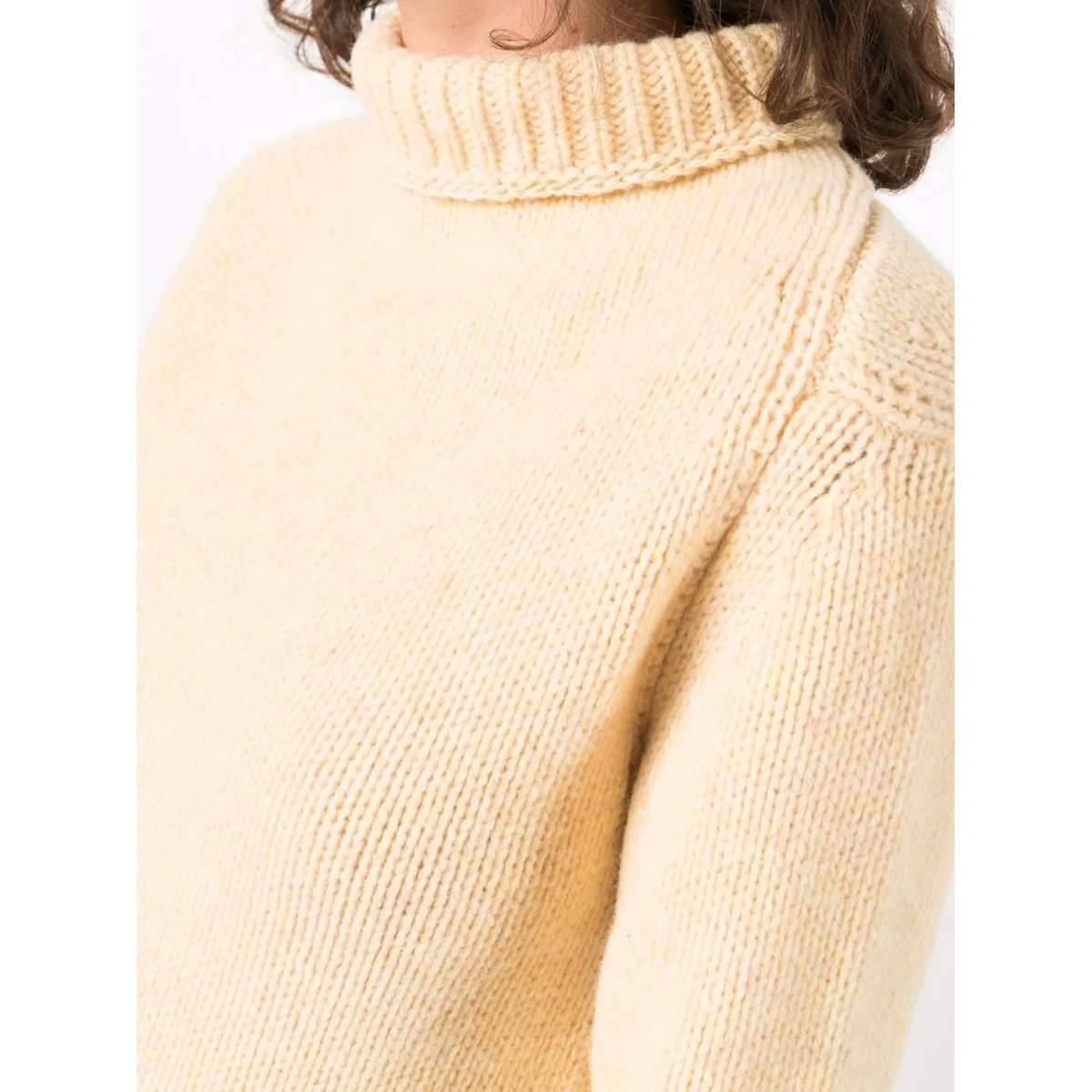 asymmetric-hem roll neck jumper - Img 5