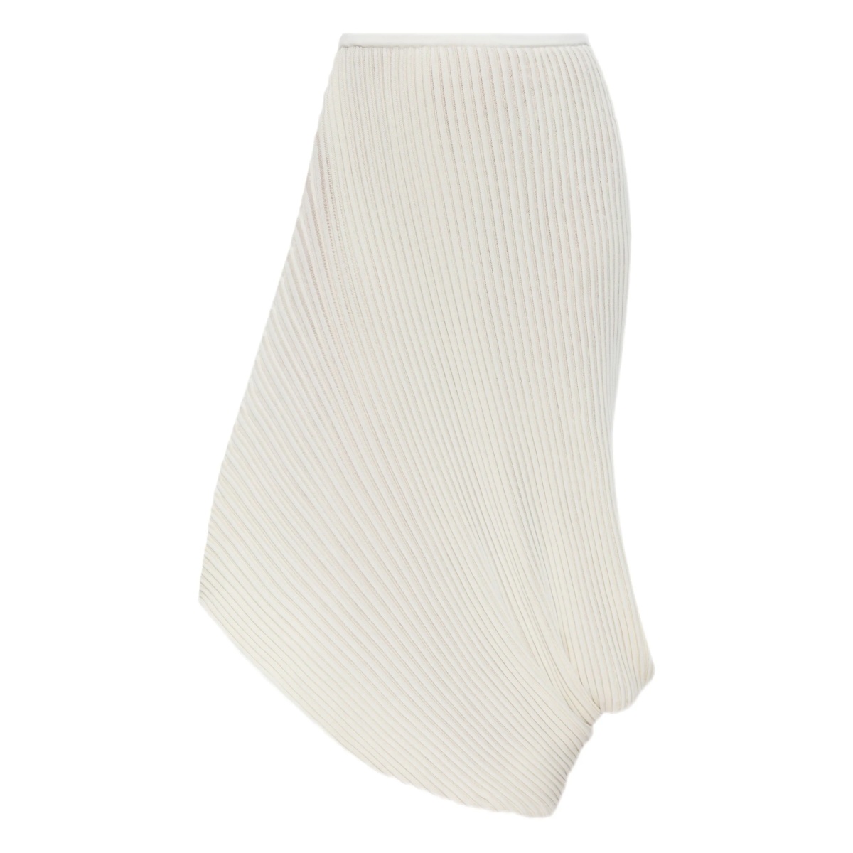 asymmetric pleated skirt