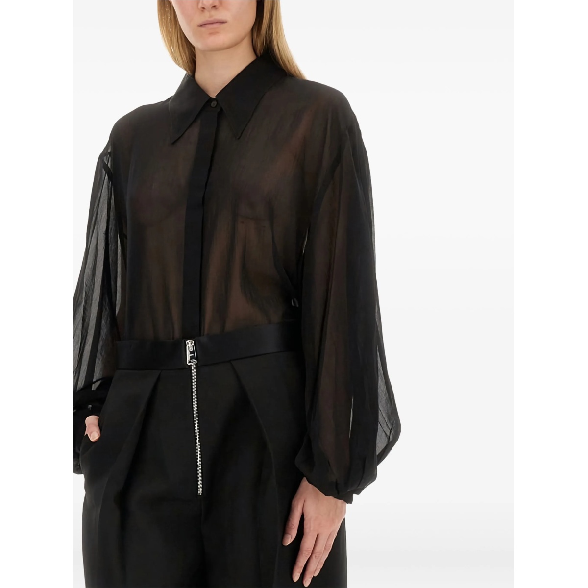 balloon-sleeve shirt - Img 4