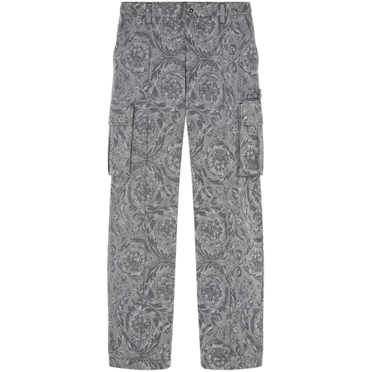 Barocco jacquard cargo trousers