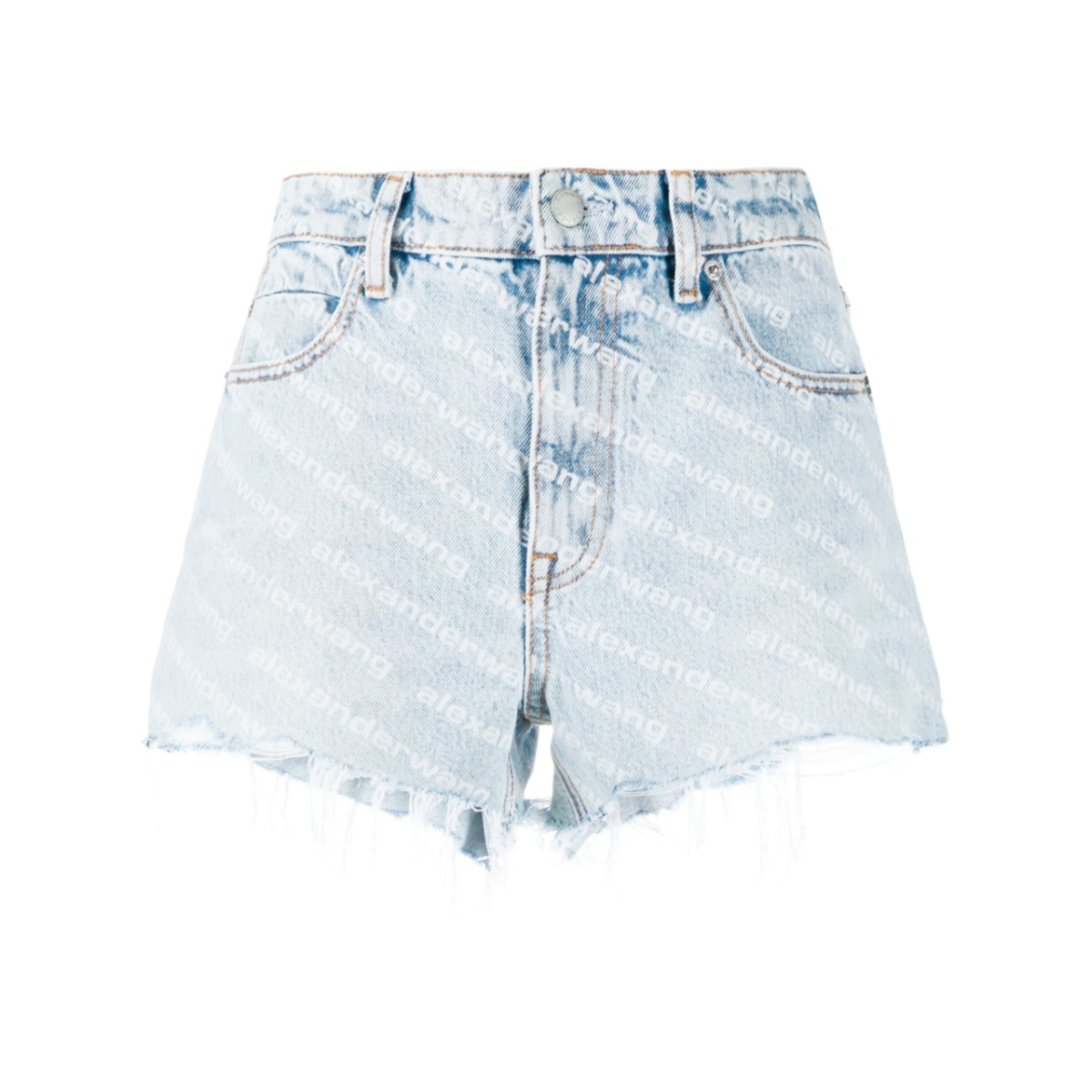 Bite high-waisted denim shorts