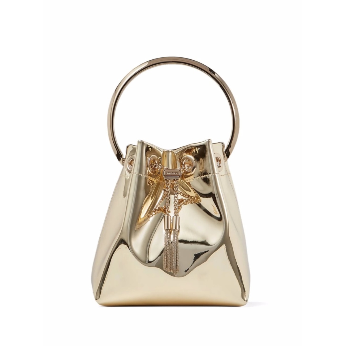 Bon Bon metallic-effect bucket bag