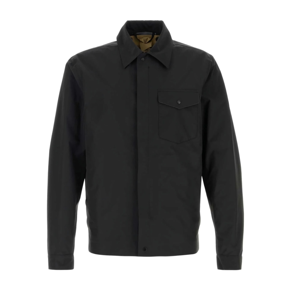 Bonded utility-pocket overshirt