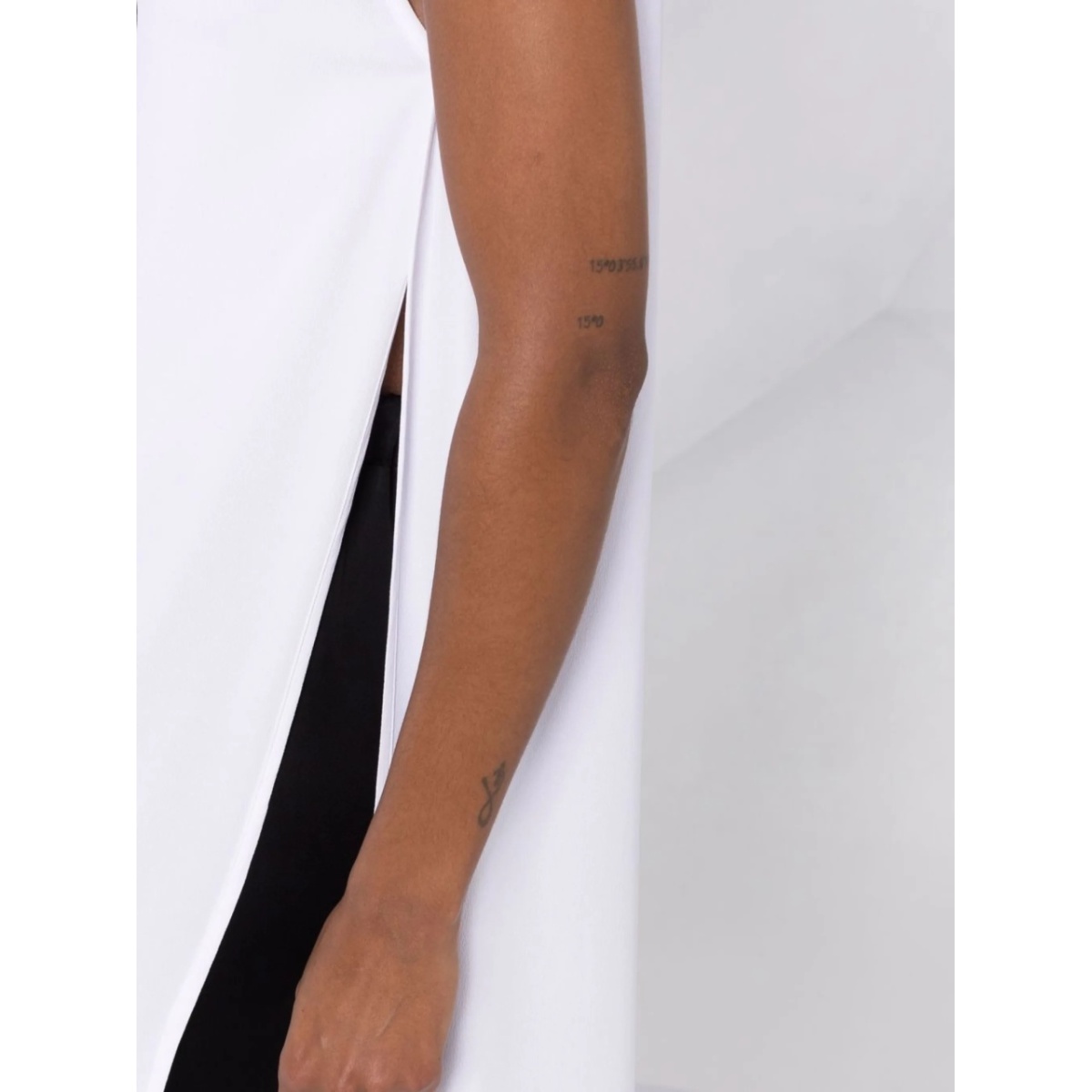 bow-detail V-neck long top - Img 3