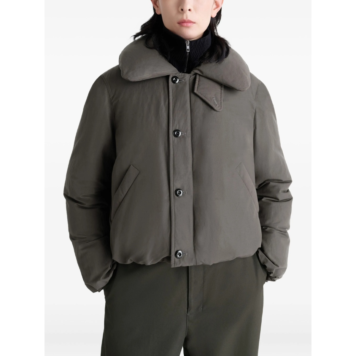 bubble-collar puffer jacket - Img 3