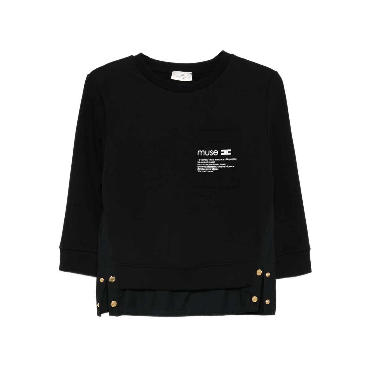 button-detail T-shirt