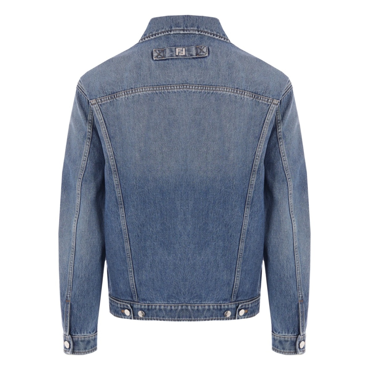 buttoned cotton denim jacket - Img 2